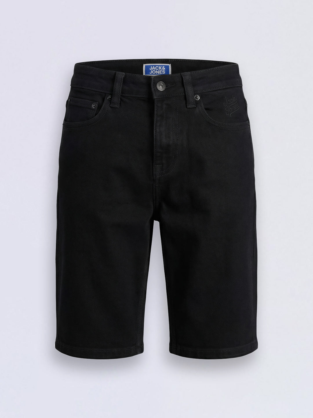 Boys Black 5 Pocket Denim Shorts