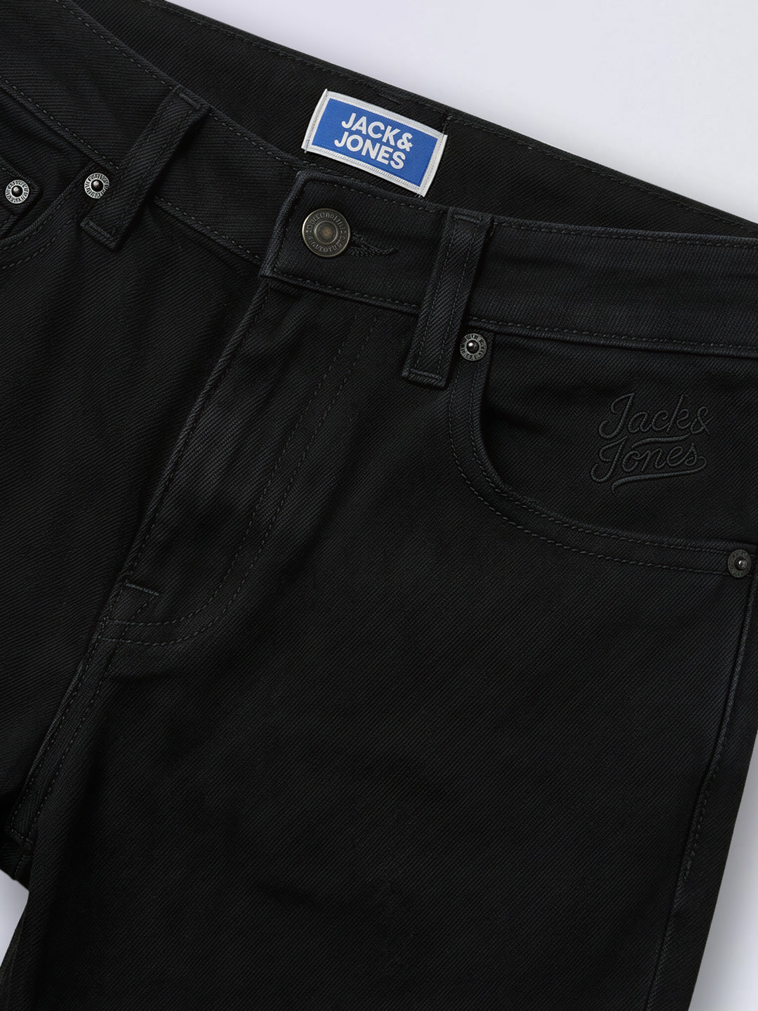 Boys Black 5 Pocket Denim Shorts