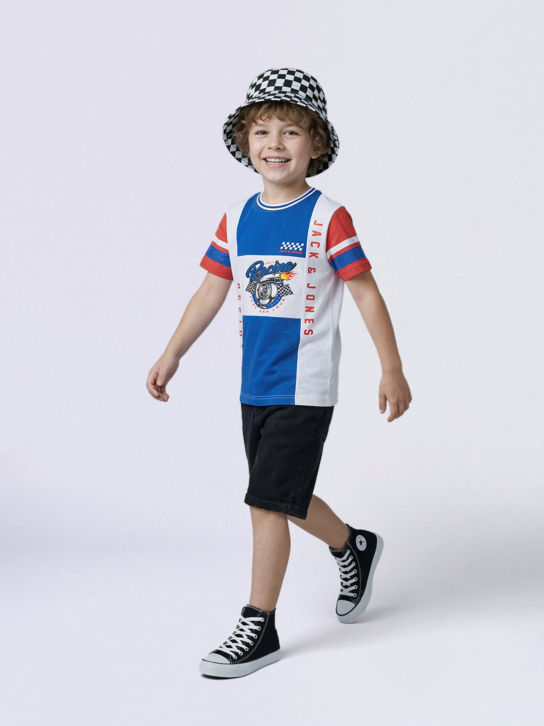 Boys Black 5 Pocket Denim Shorts
