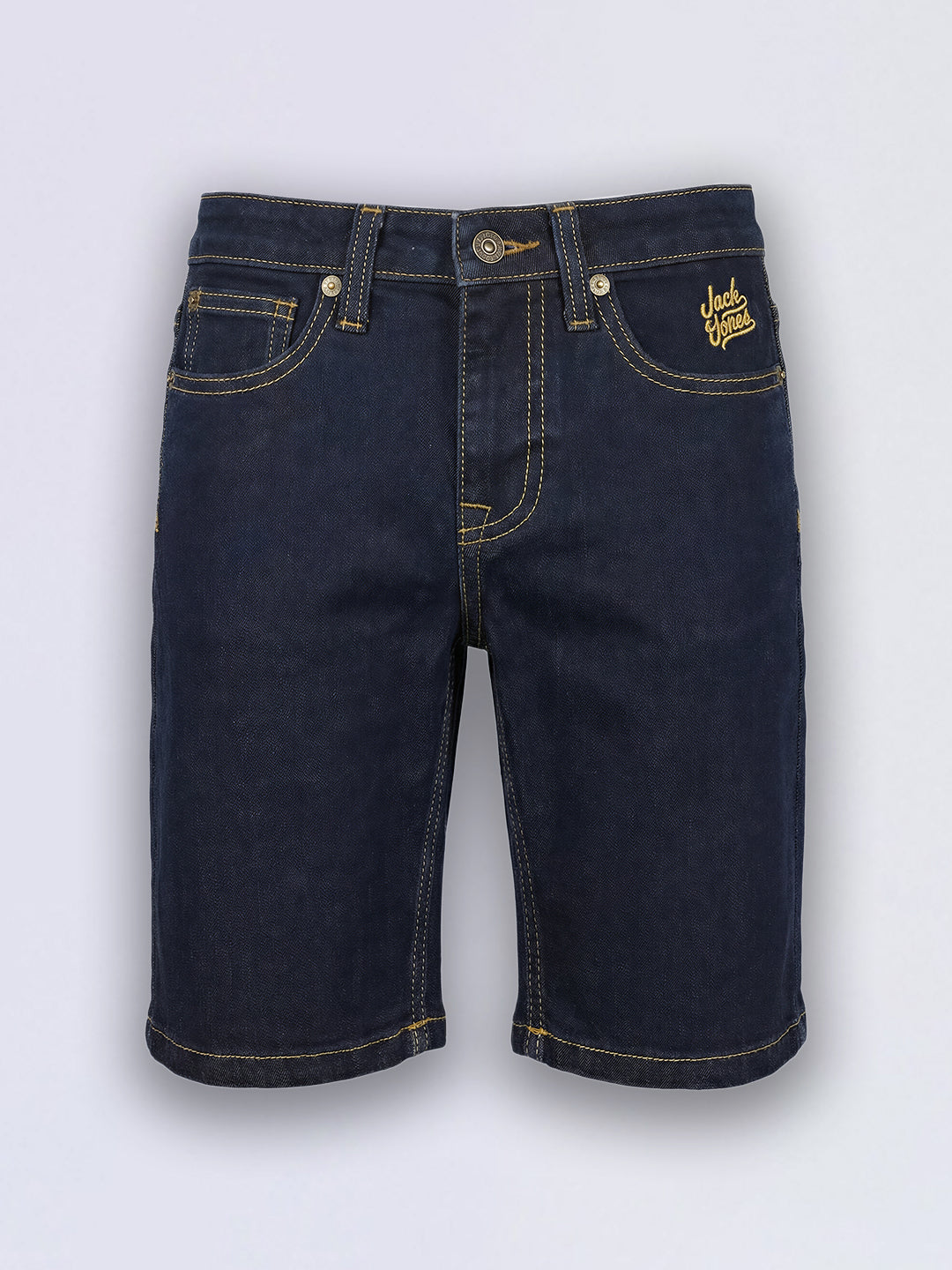 Boys Dark Blue 5 Pocket Denim Shorts