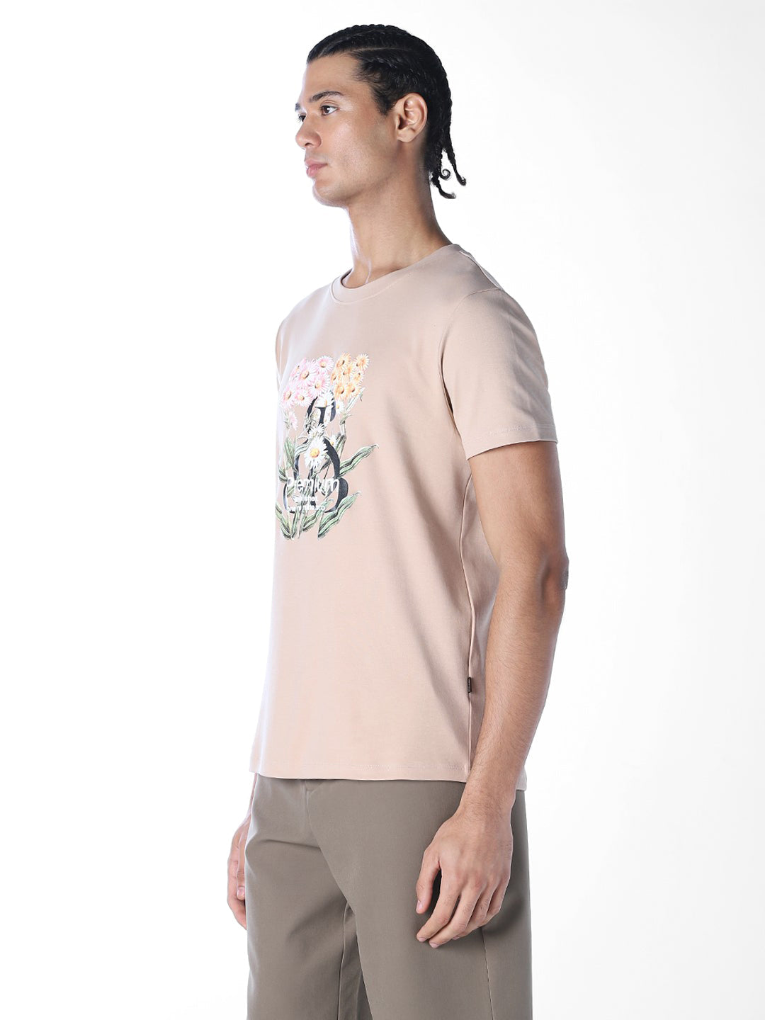 Printed Cotton Crew Neck T-shirt