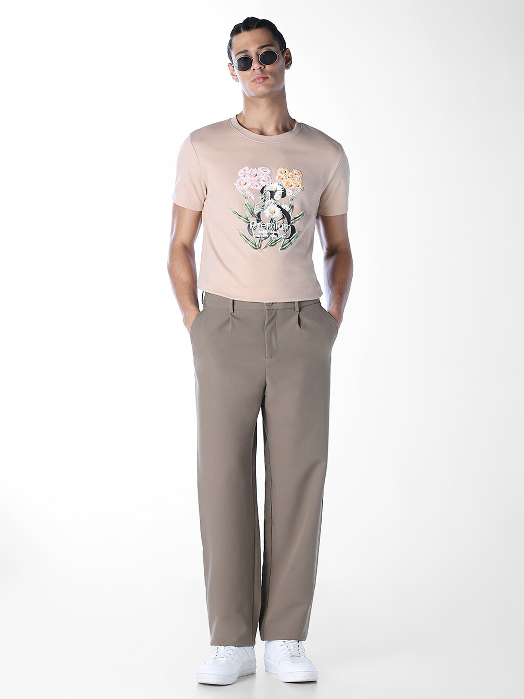 Printed Cotton Crew Neck T-shirt