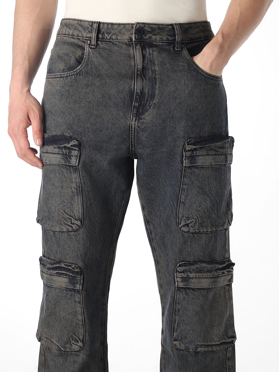 8 Pocket Dario Cargo Loose Fit Jeans