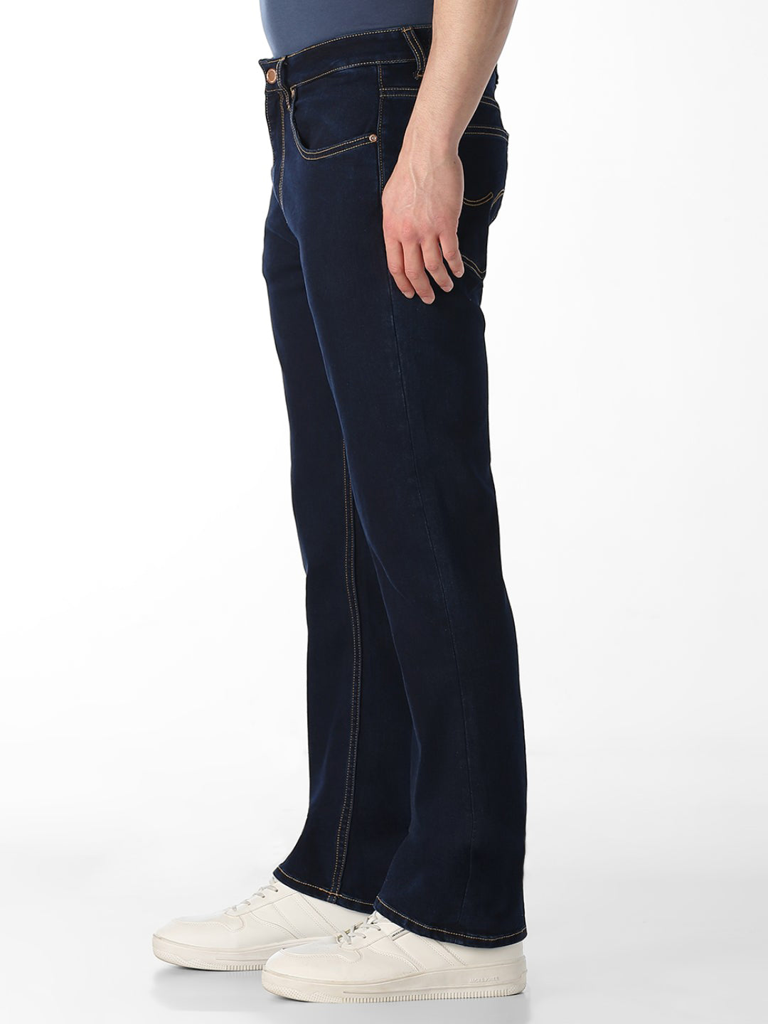 Contrast Stitch Cliff Bootcut Jeans