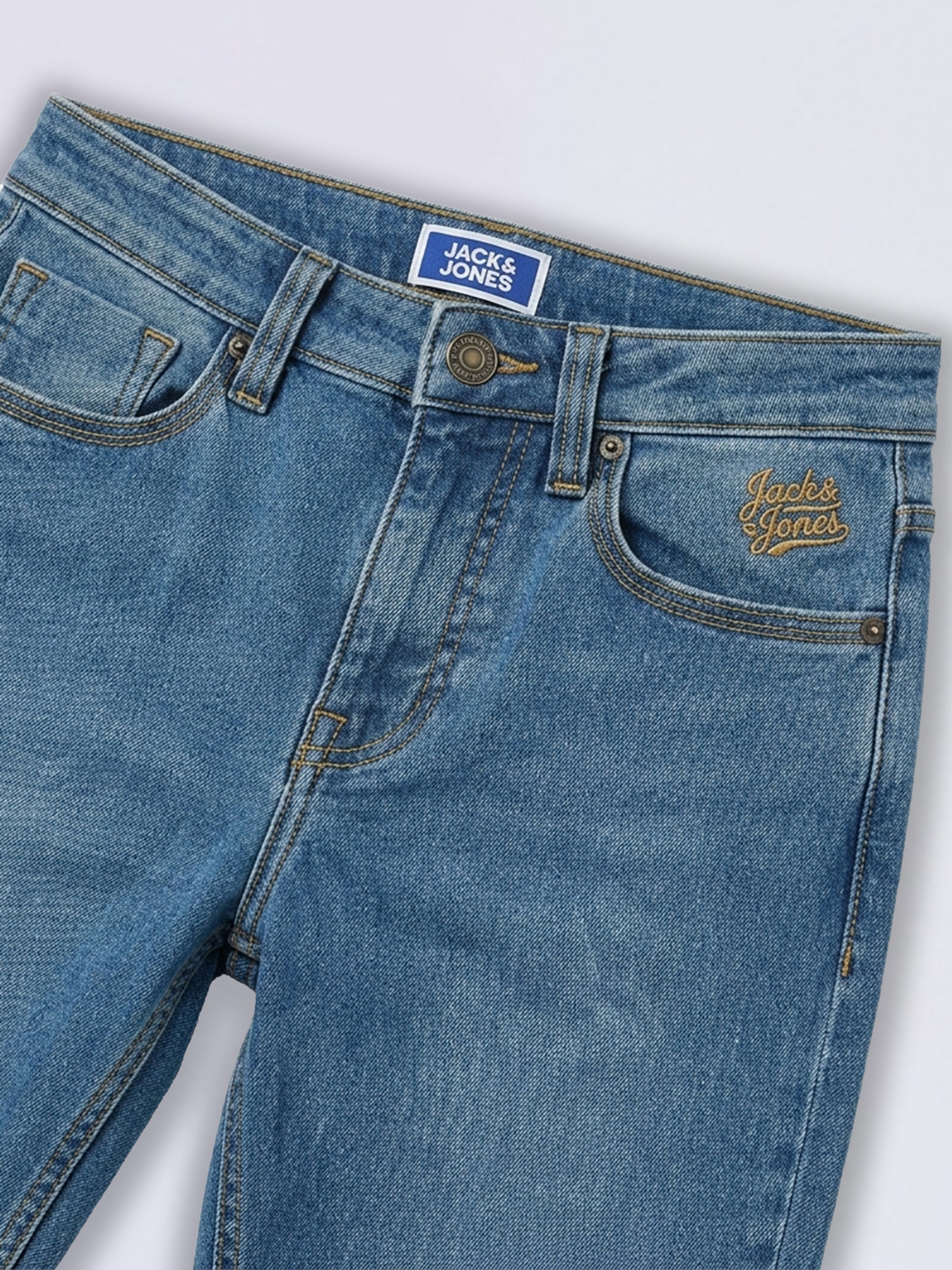 Boys Dark Blue Bootcut Jeans
