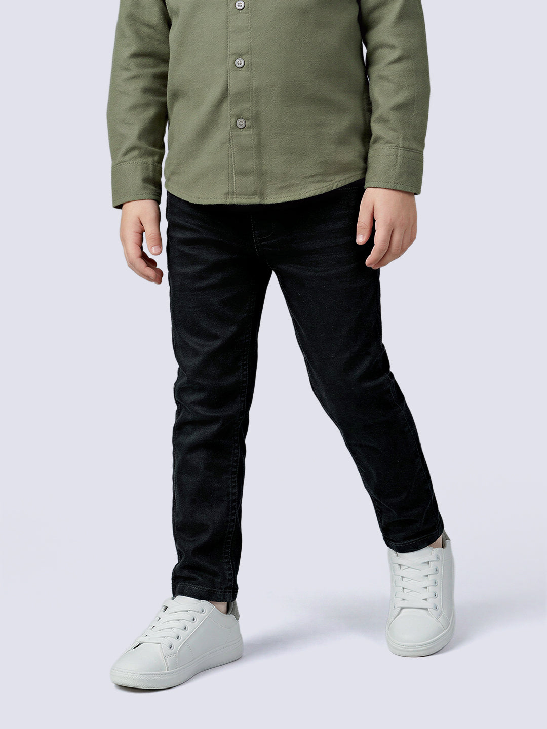 Boys Black Clark Regular Fit Jeans