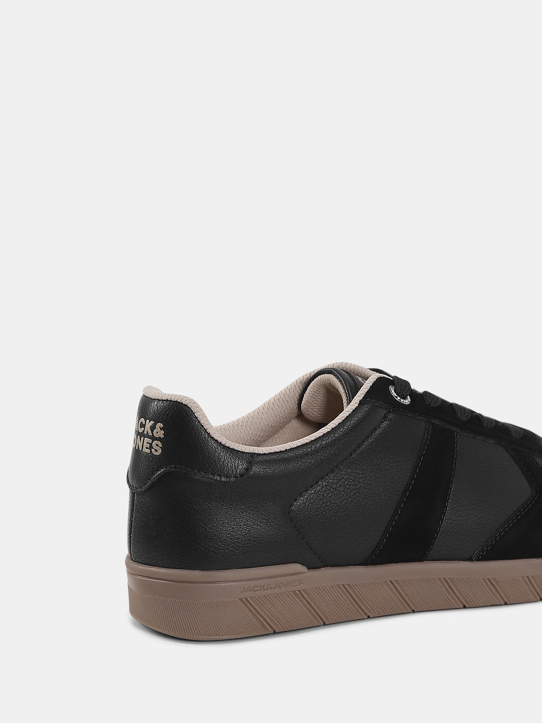 BLACK LACE UP SNEAKERS