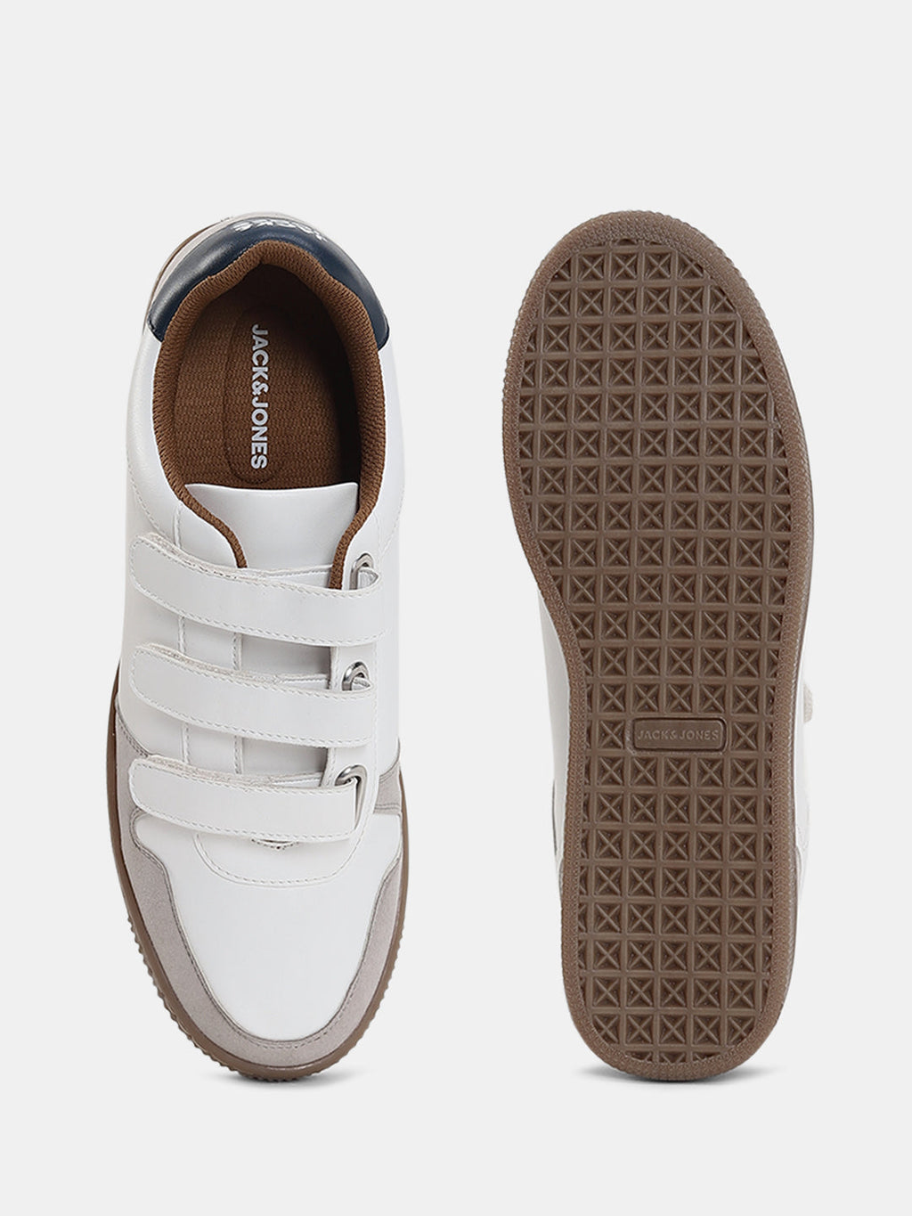 Colourblocked Velcro Strap Sneakers