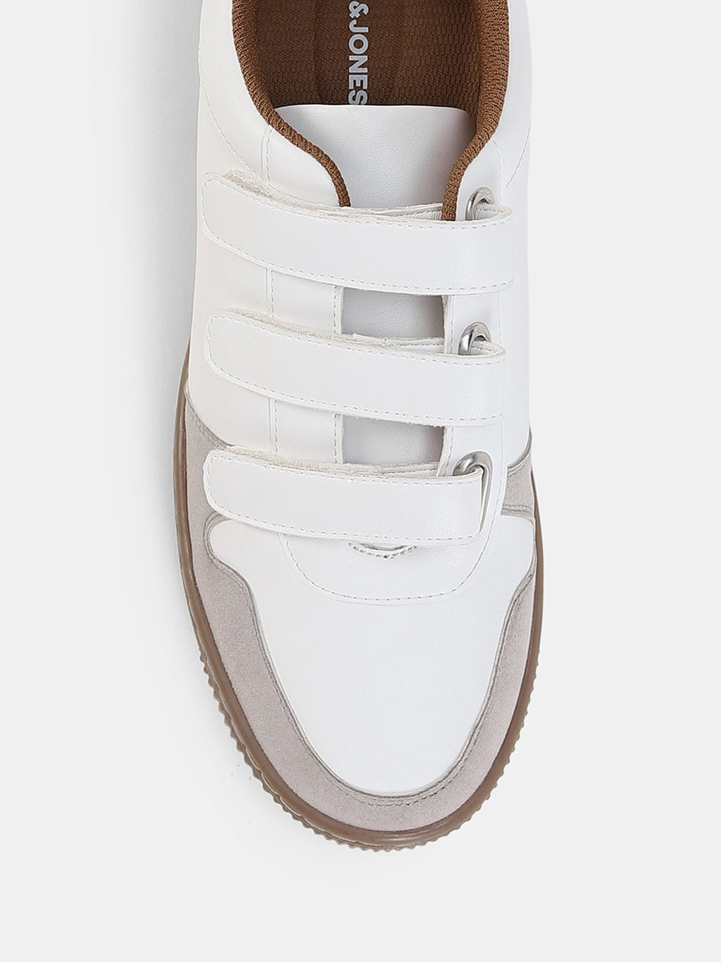 Colourblocked Velcro Strap Sneakers