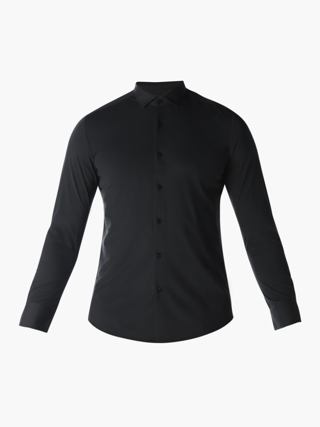 Black Stretch Slim Fit Shirt