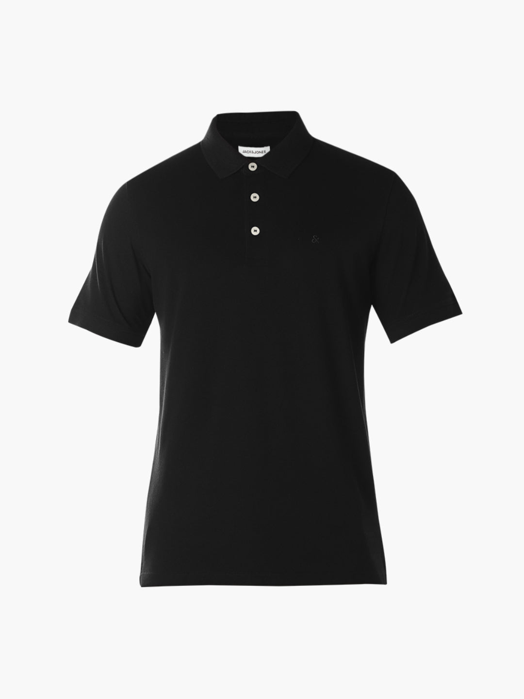 Black Organic Cotton Knitted Polo