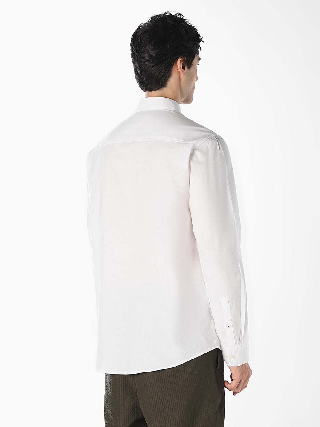 White Organic Cotton Oxford Shirt