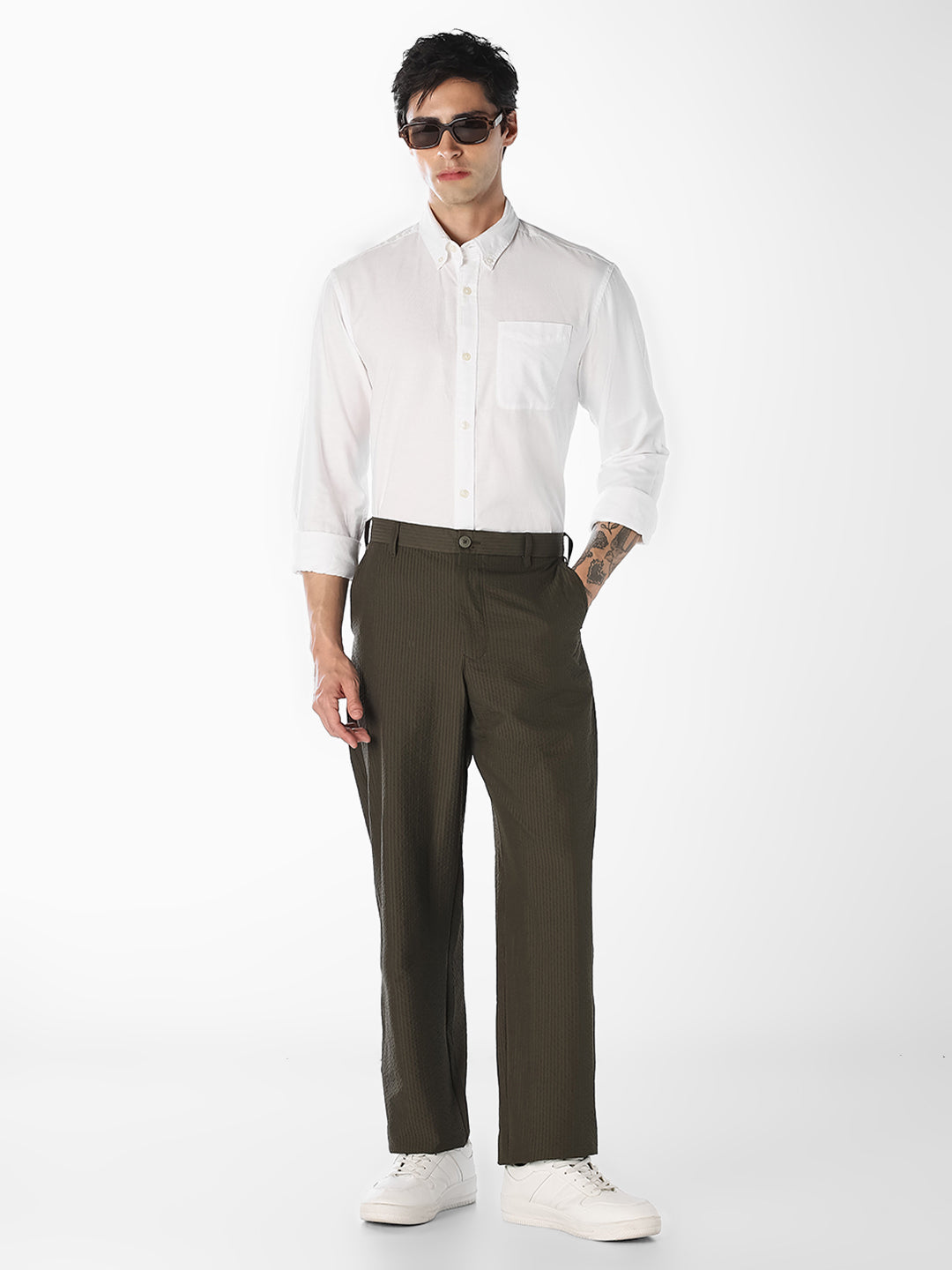 White Organic Cotton Oxford Shirt