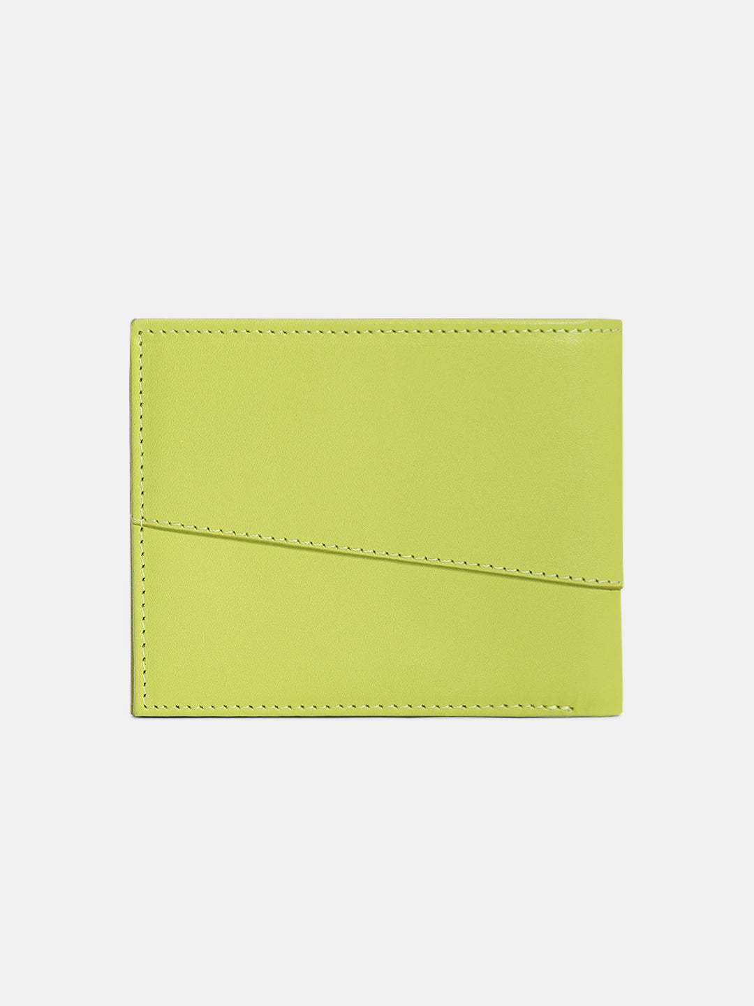 Neon Green Leather Wallet