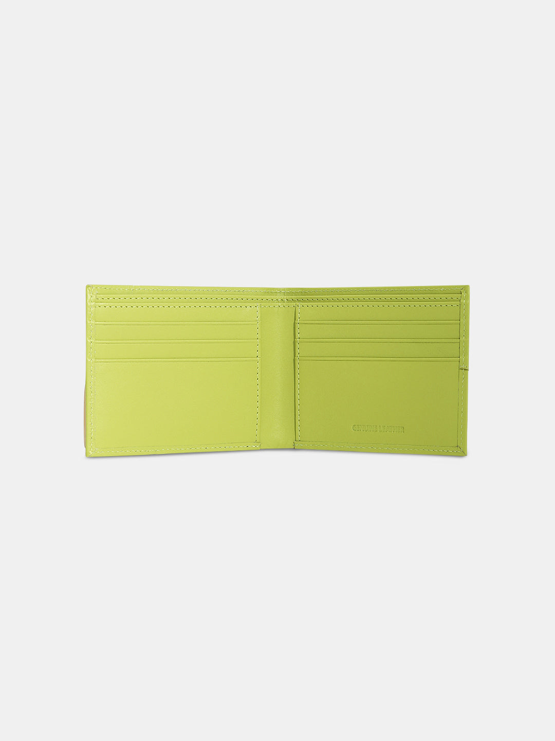 Neon Green Leather Wallet