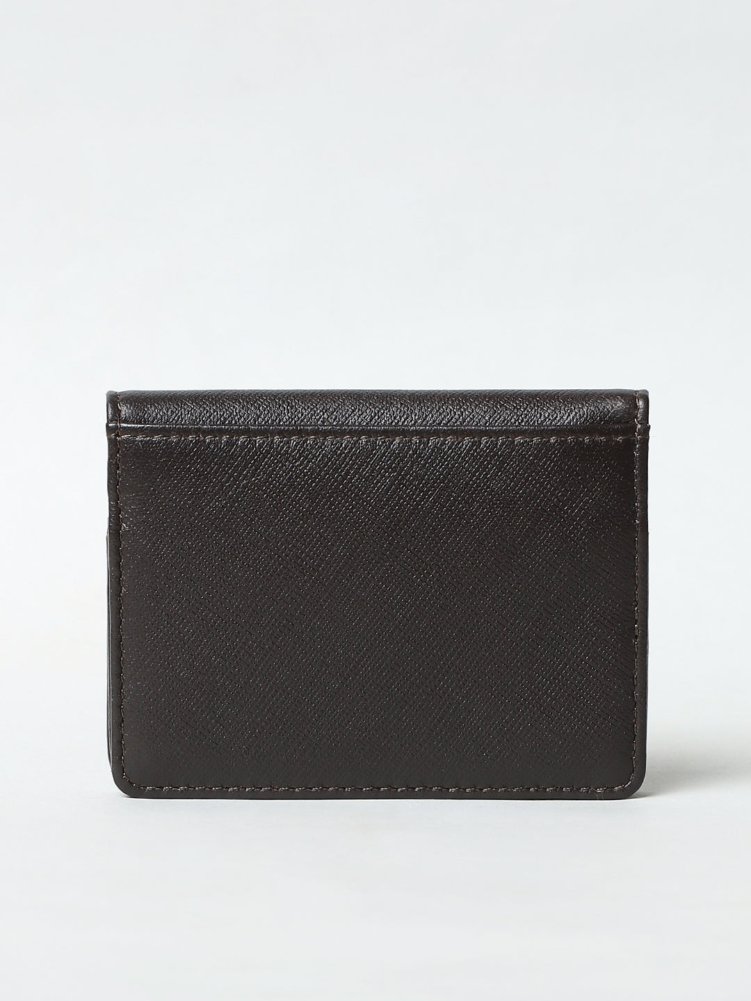 Chocolate Brown Leather Card Holder