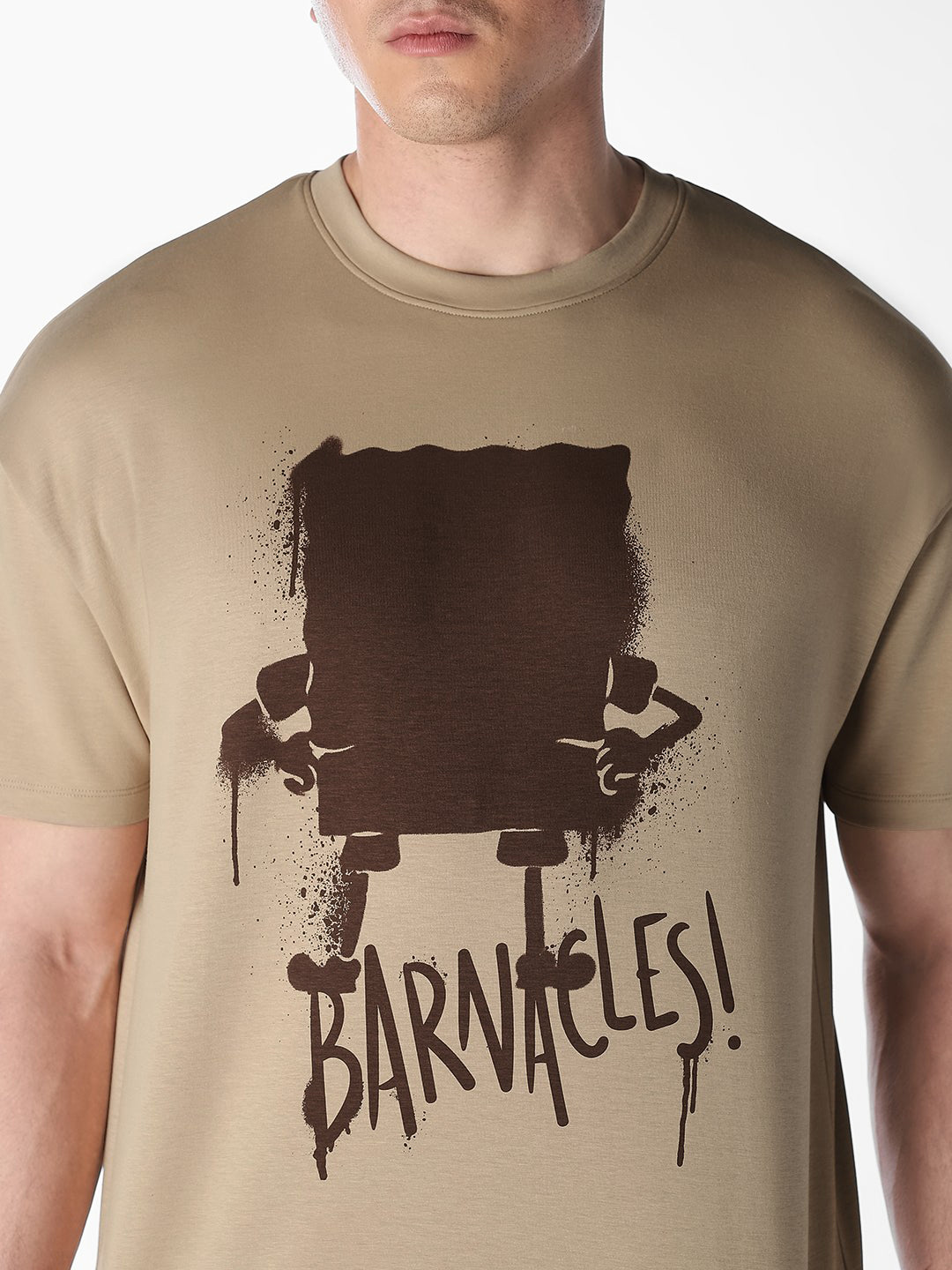 Brown SpongeBob Oversized T-shirt