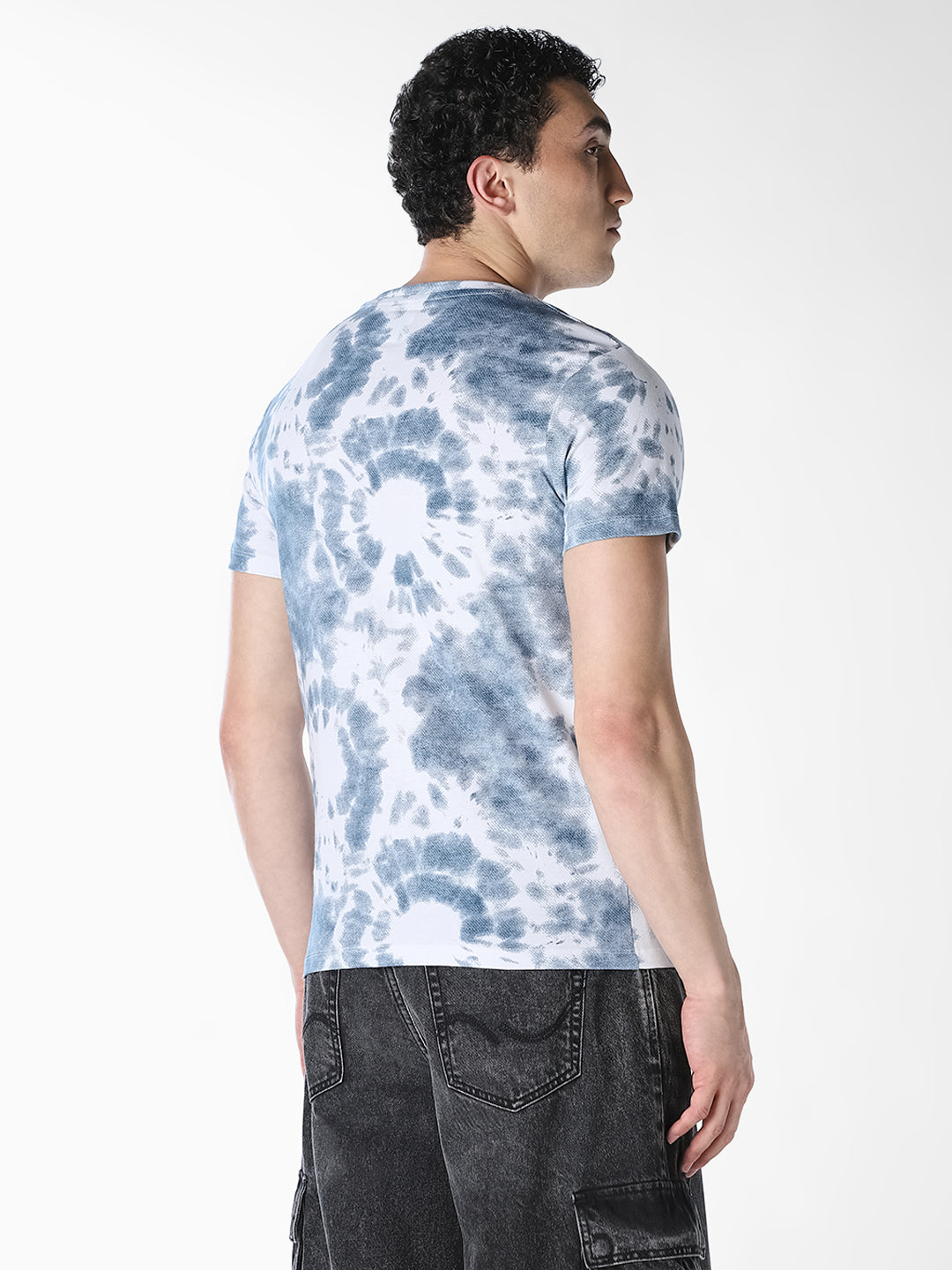 Tie-Dye SpongeBob Print T-shirt