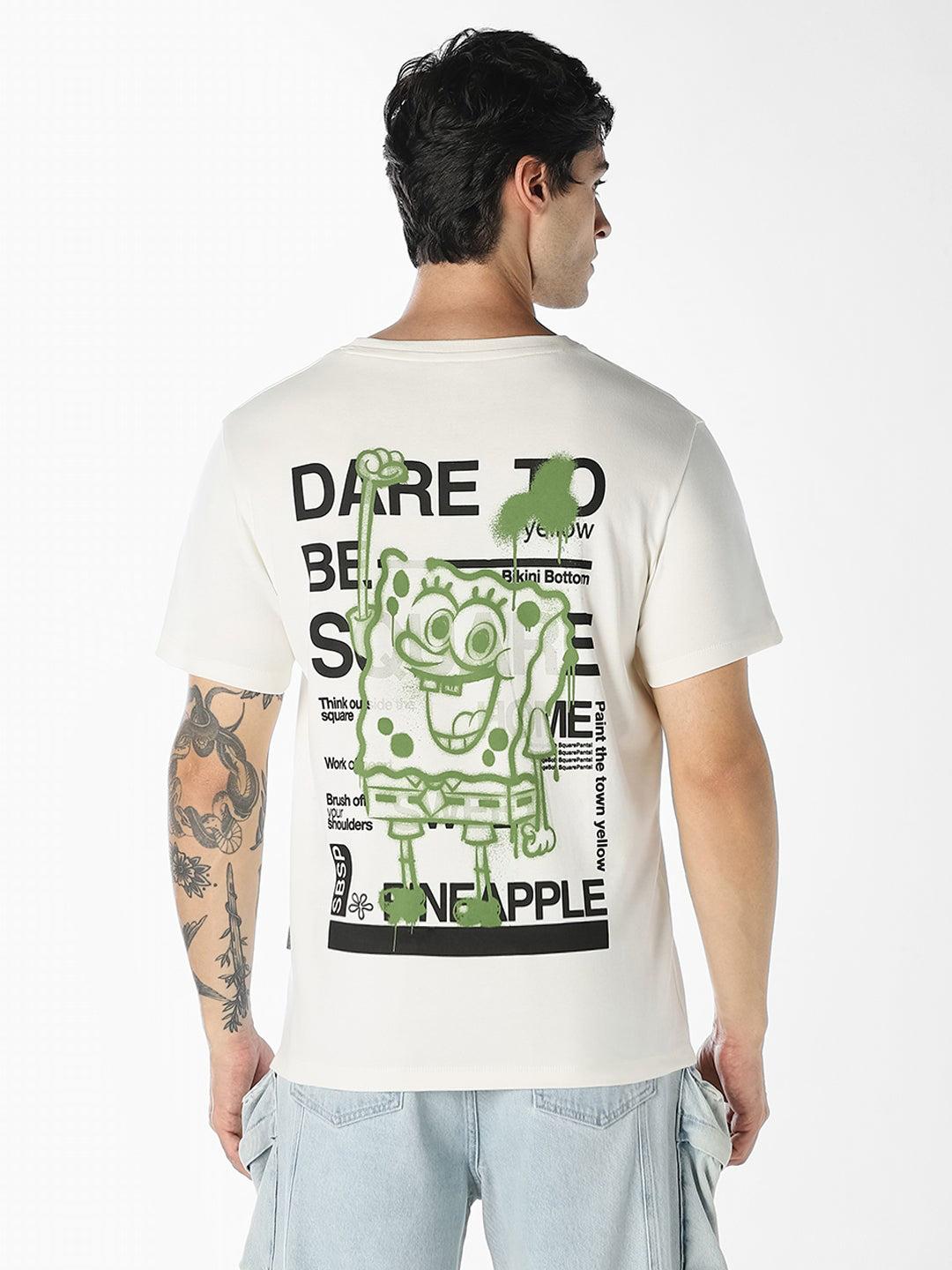 SpongeBob Printed Cotton T-shirt