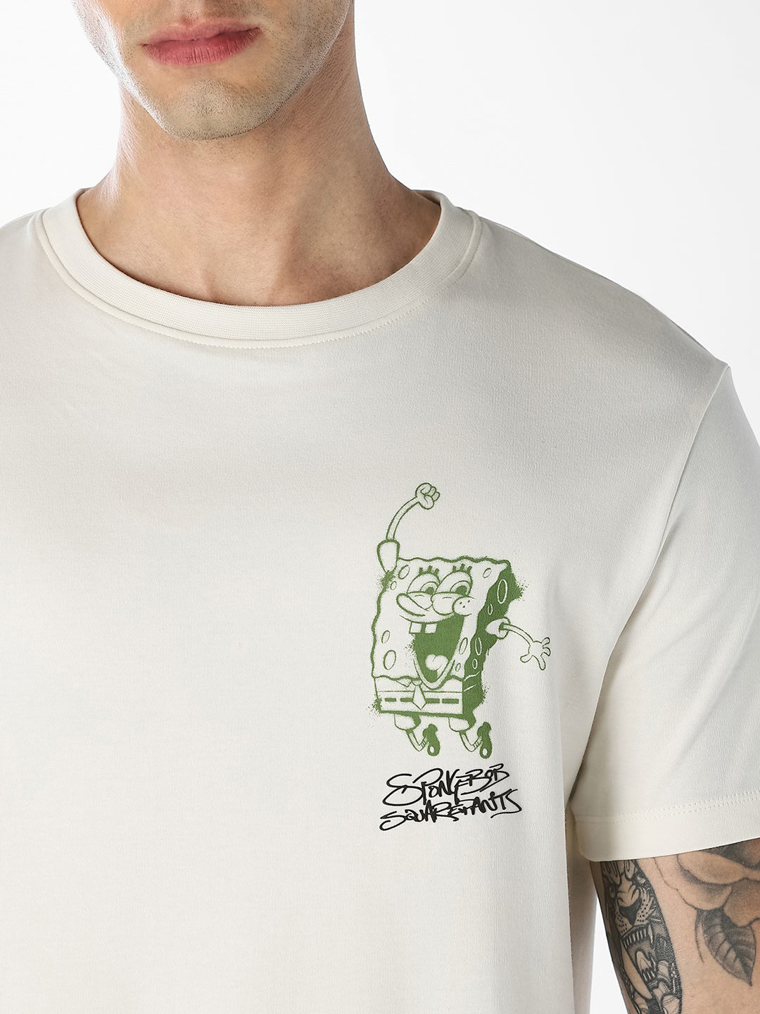 SpongeBob Printed Cotton T-shirt