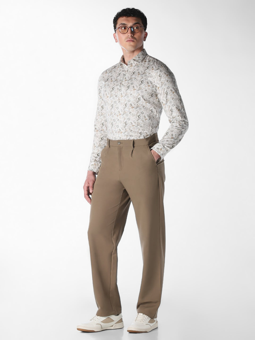 Cotton Floral Print Shirt