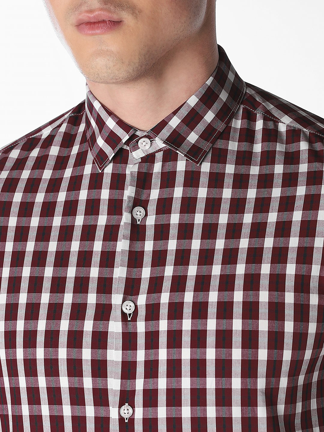 Red Check Full Sleeves Shirt