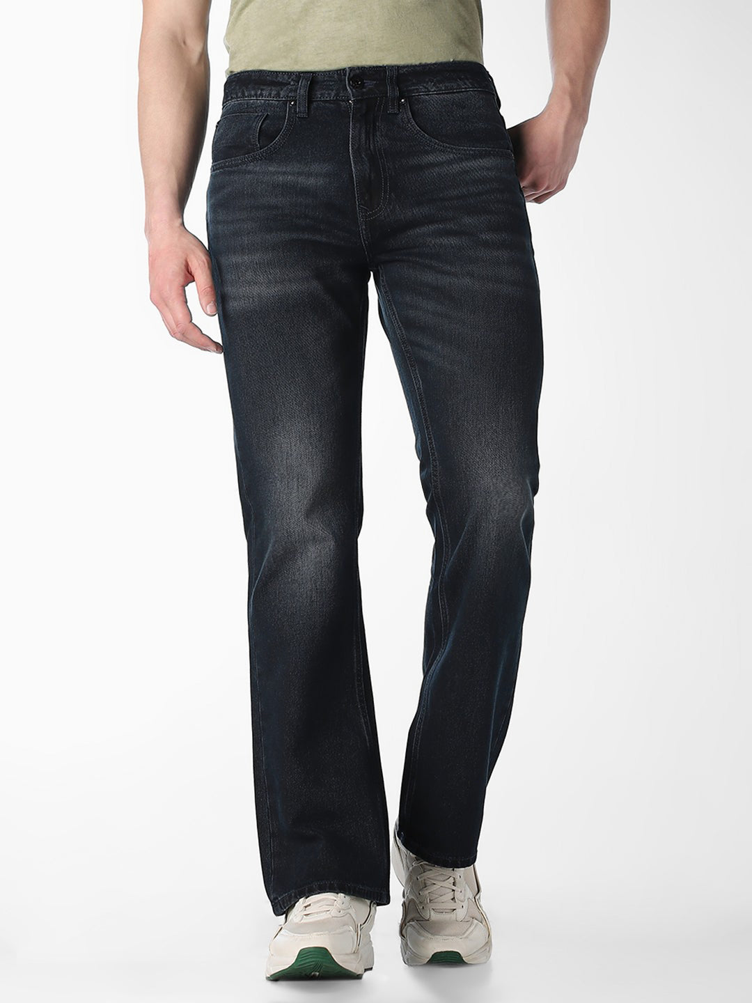 Dark Blue Cliff Bootcut Jeans