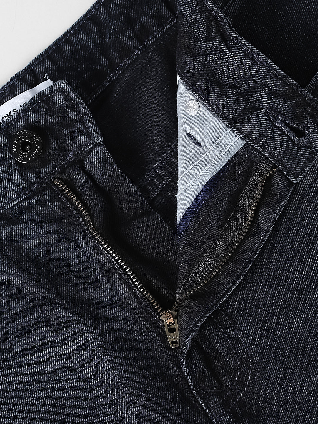 Men's Dark Blue Loose Fit Mid-Rise Jeans