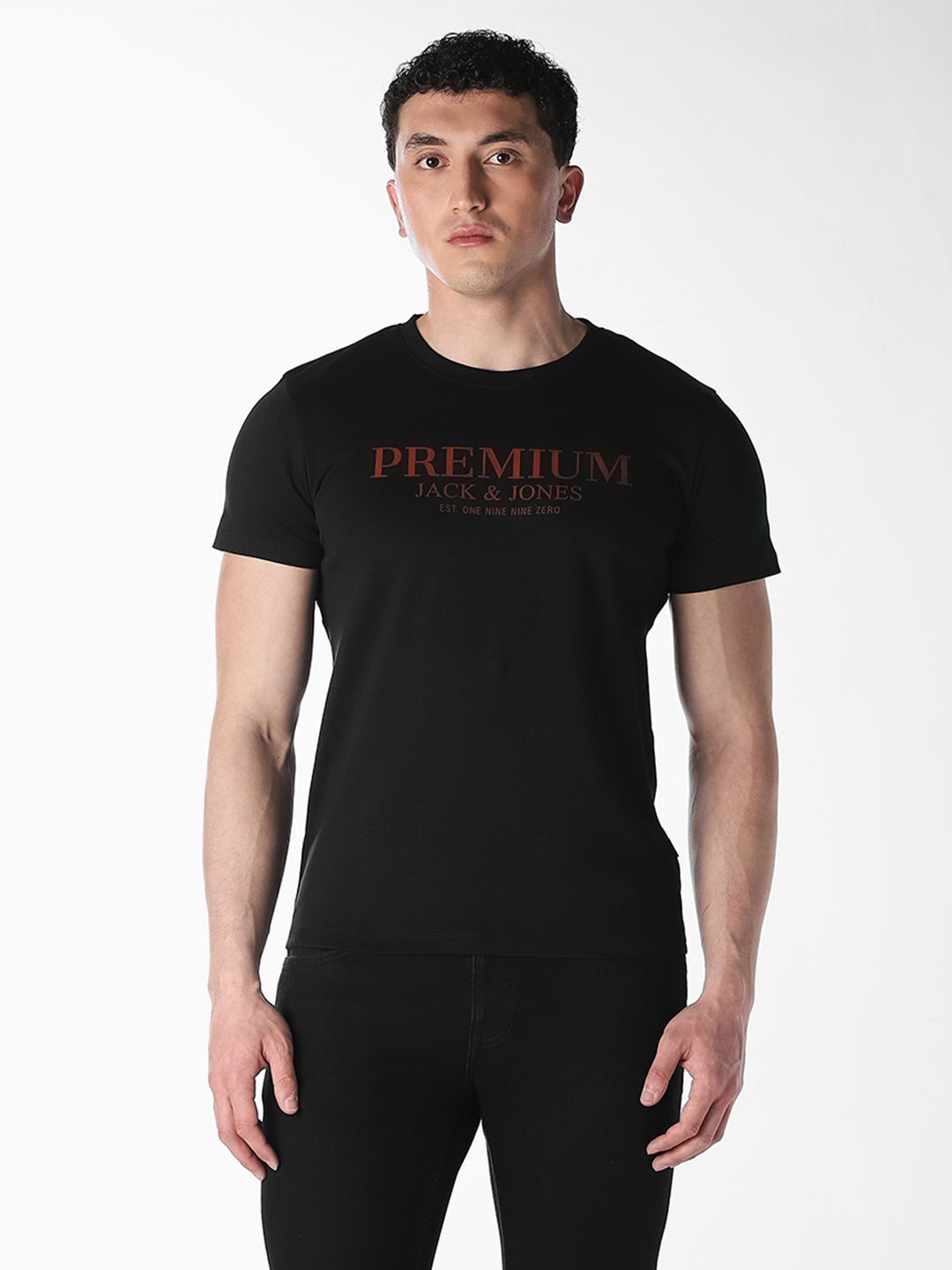 Black Graphic Print T-Shirt