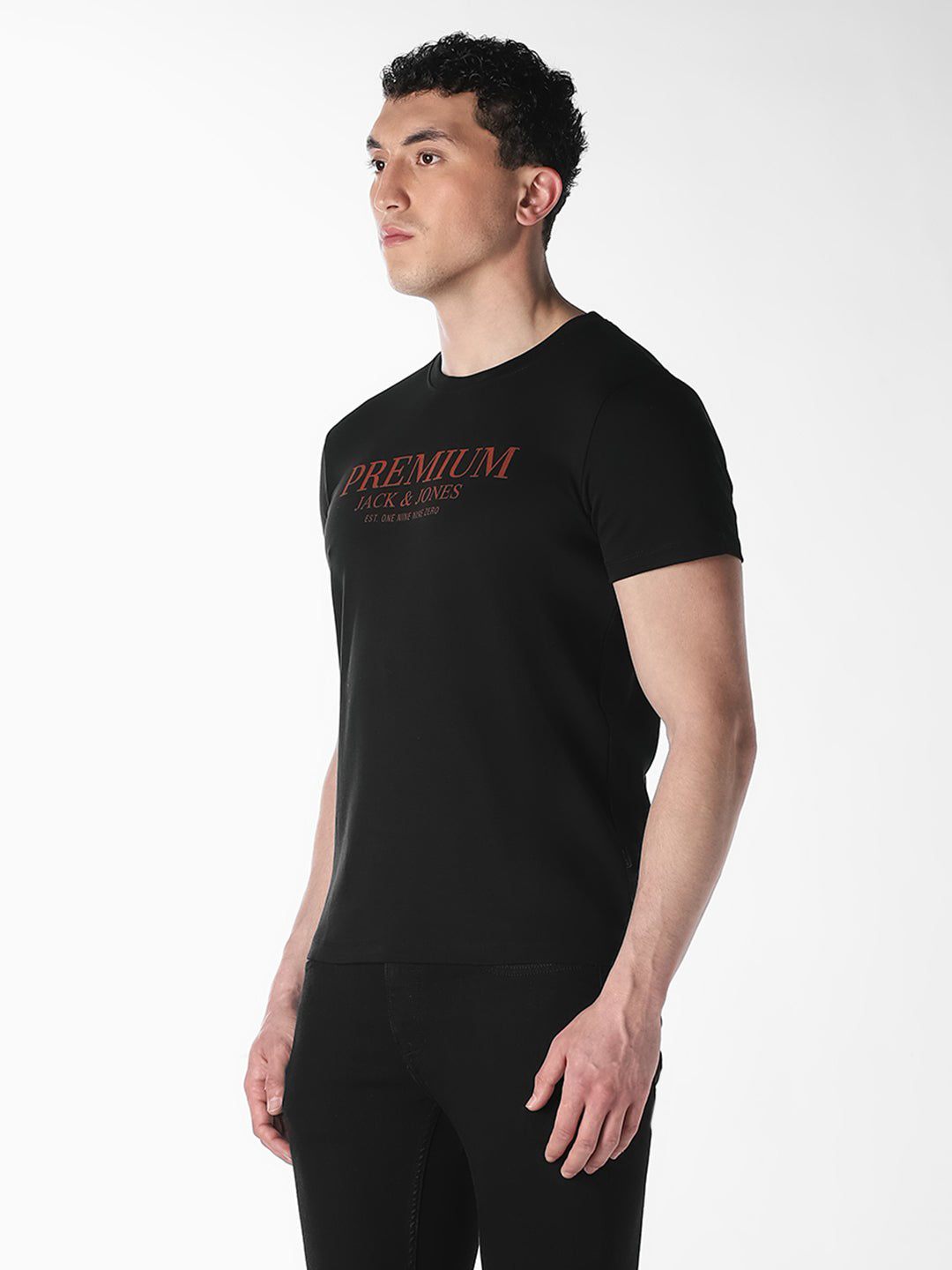 Black Graphic Print T-Shirt