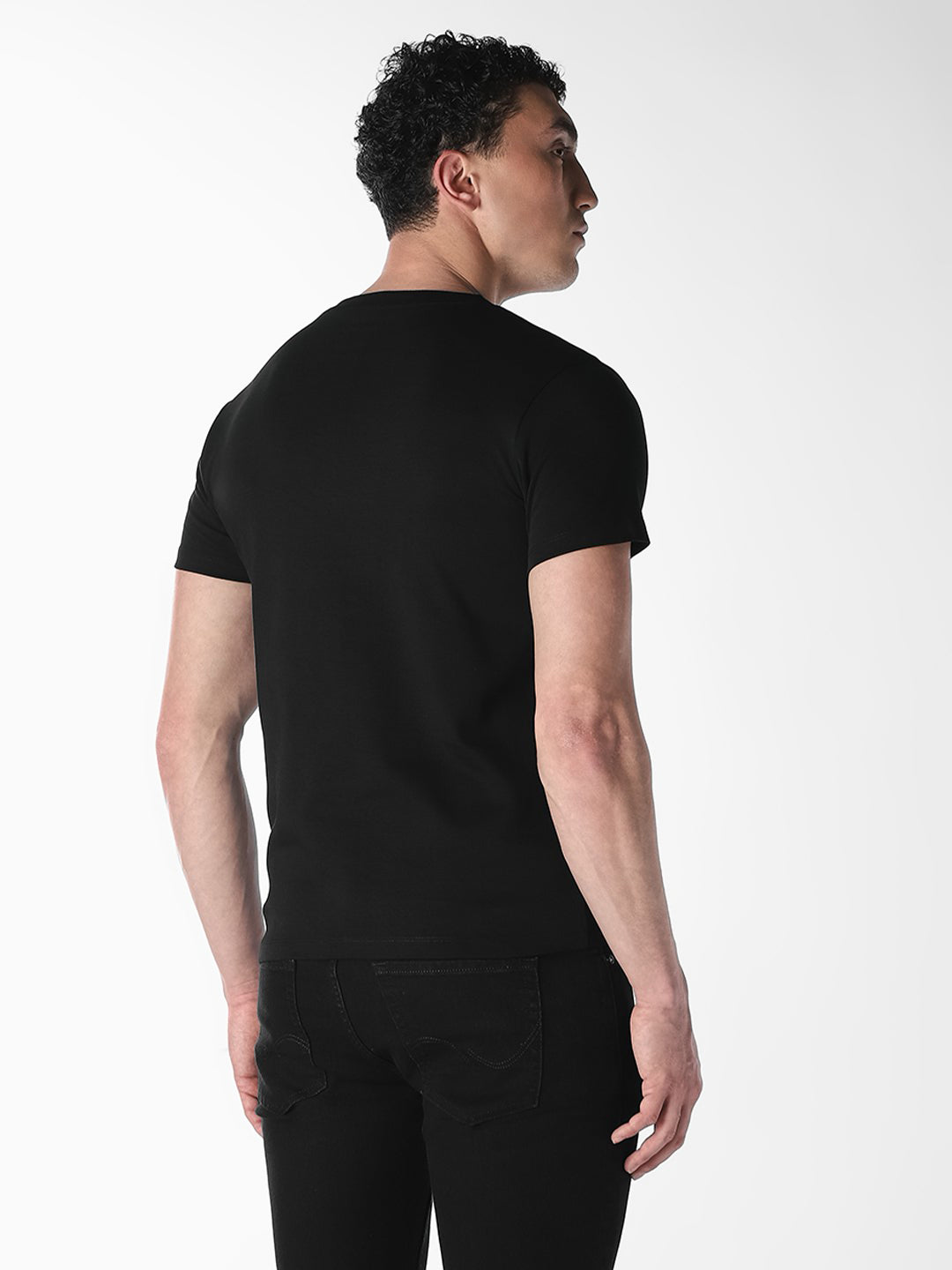 Black Graphic Print T-Shirt