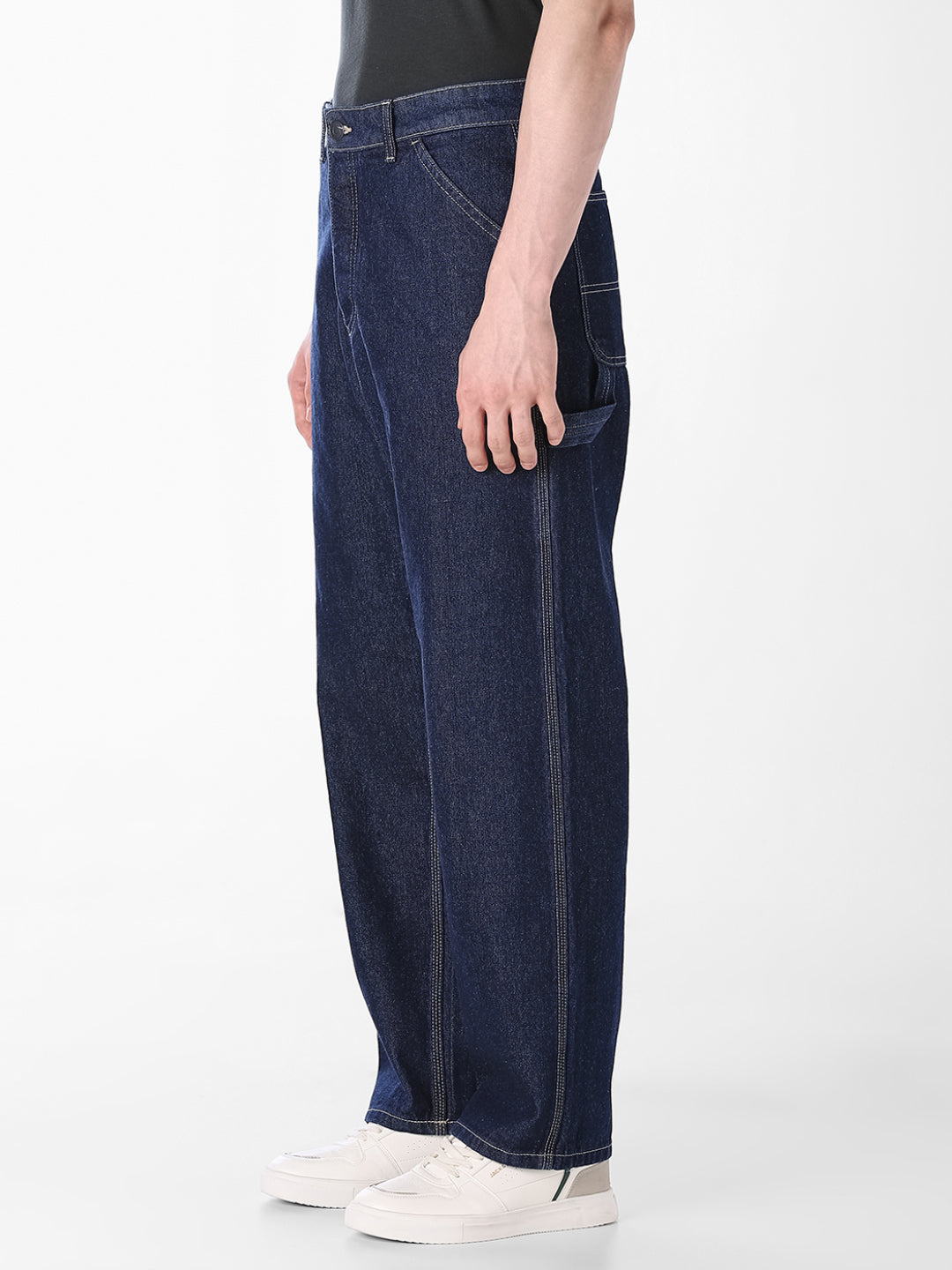 Dark Blue Loose Fit Jeans