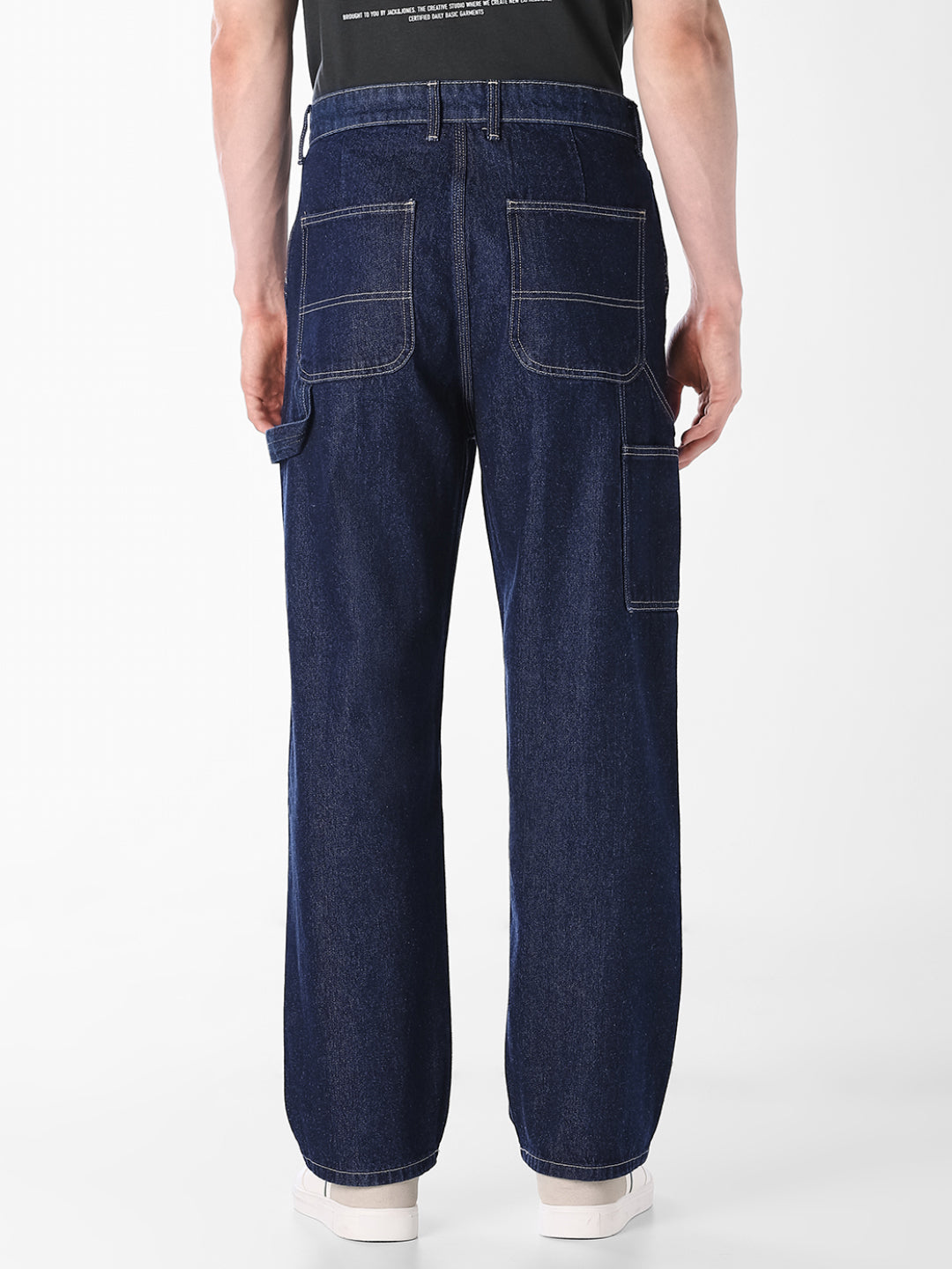 Dark Blue Loose Fit Jeans