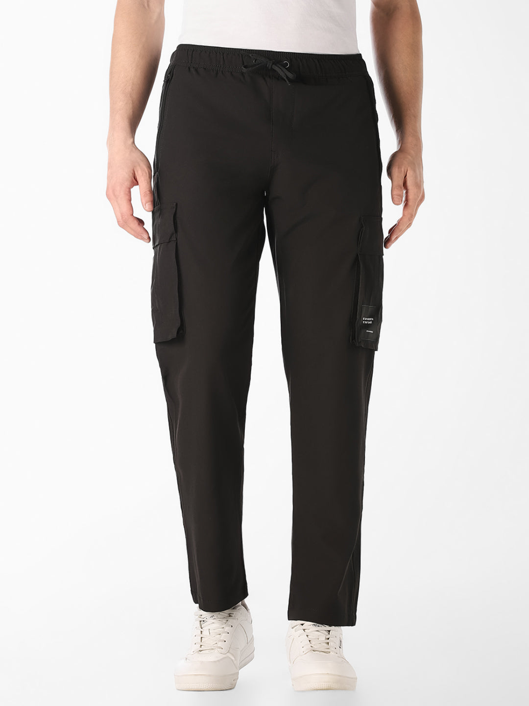 Black 6 Pocket Cargos