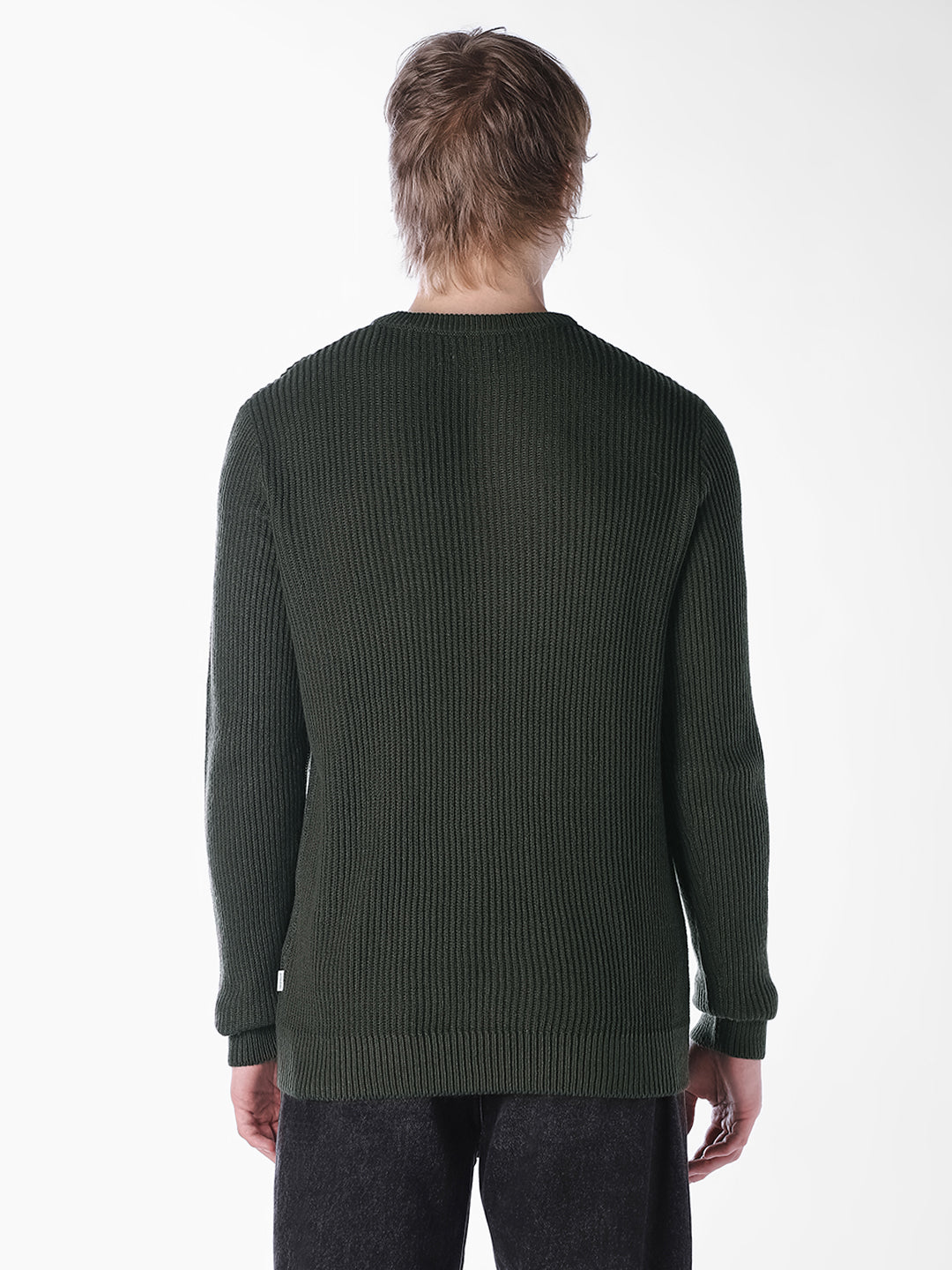Green Jacquard Regular Fit T-shirt