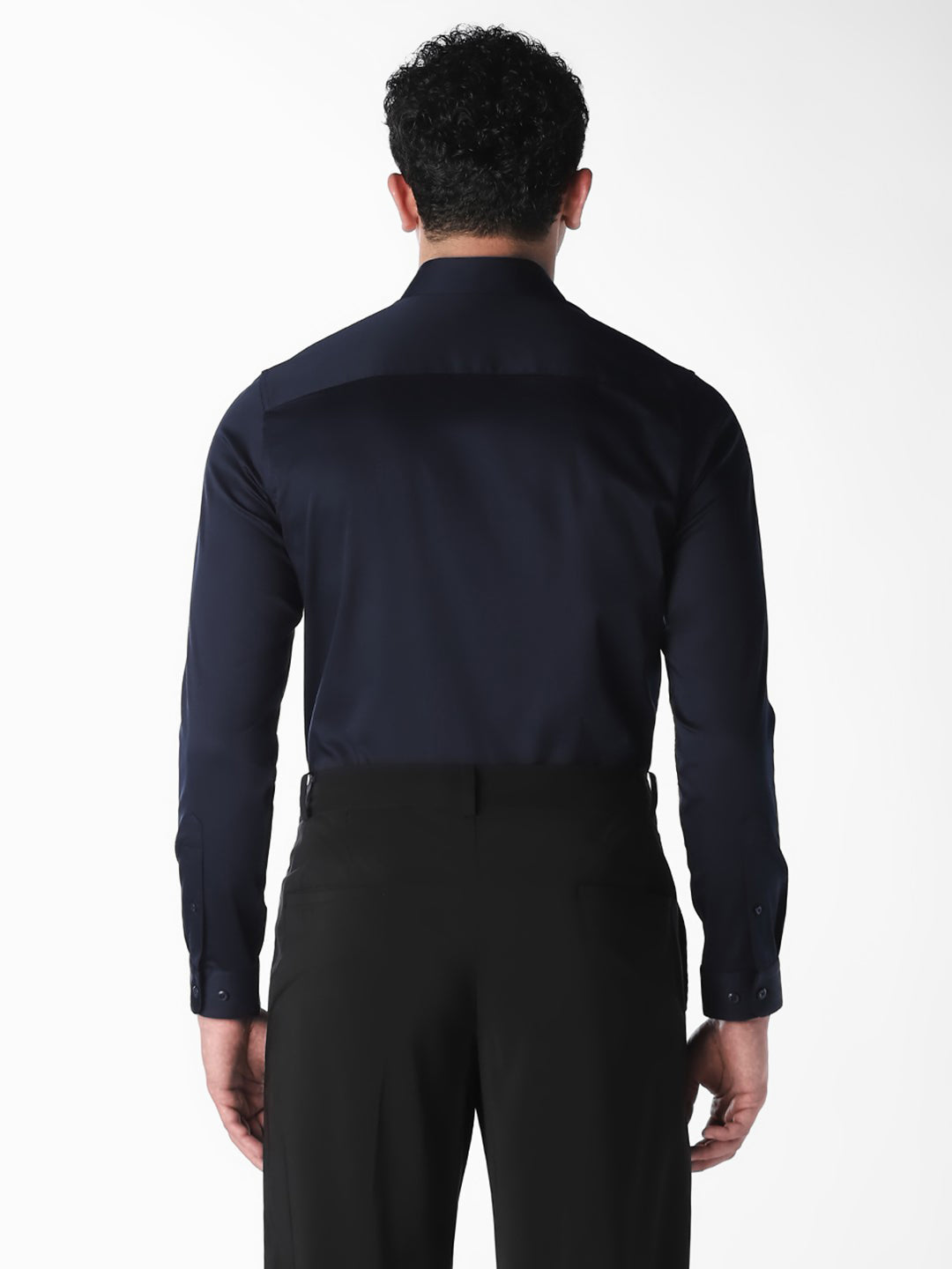 Navy Blue Slim Fit Formal Shirt