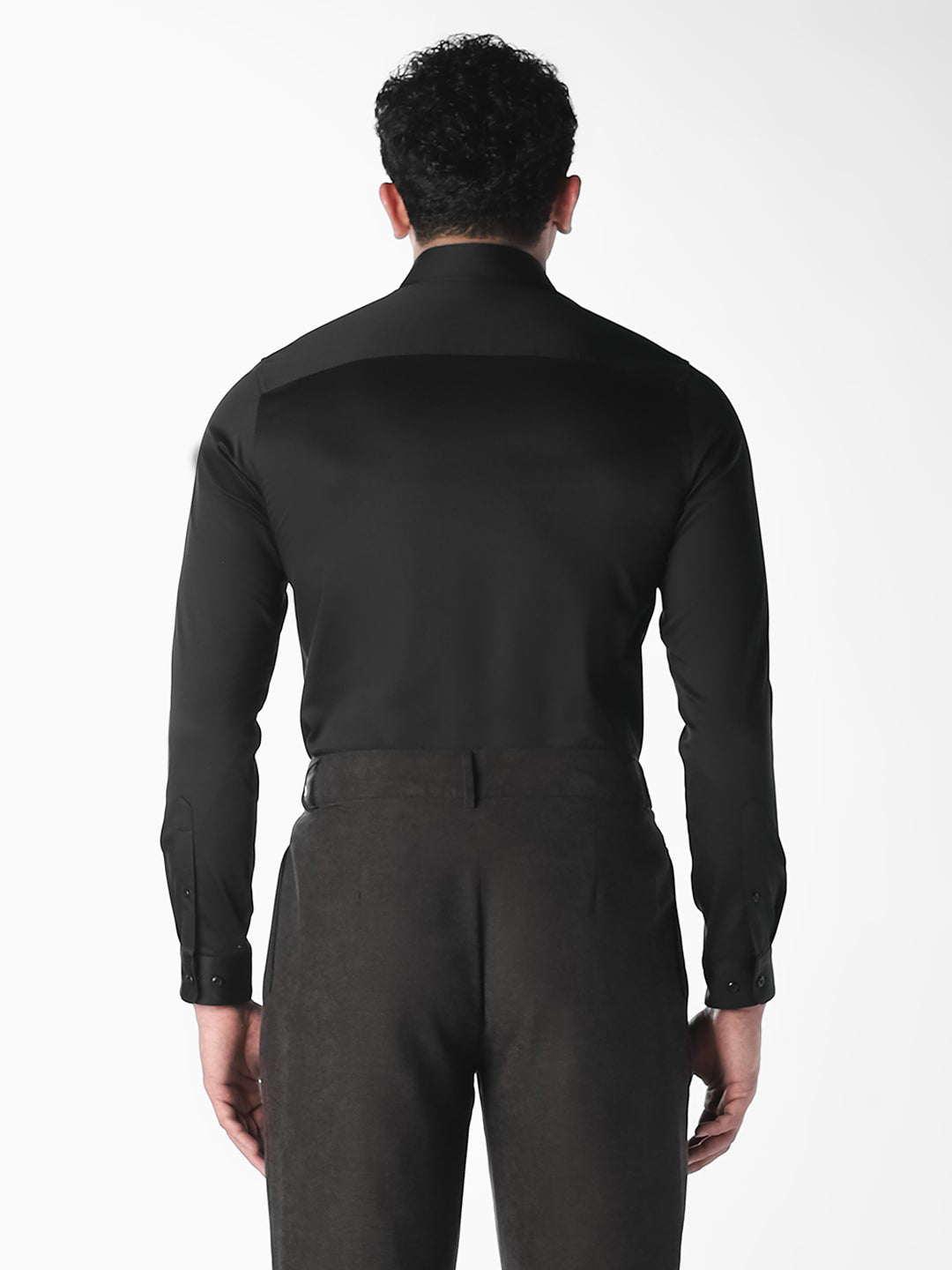 Black Slim Fit Formal Shirt