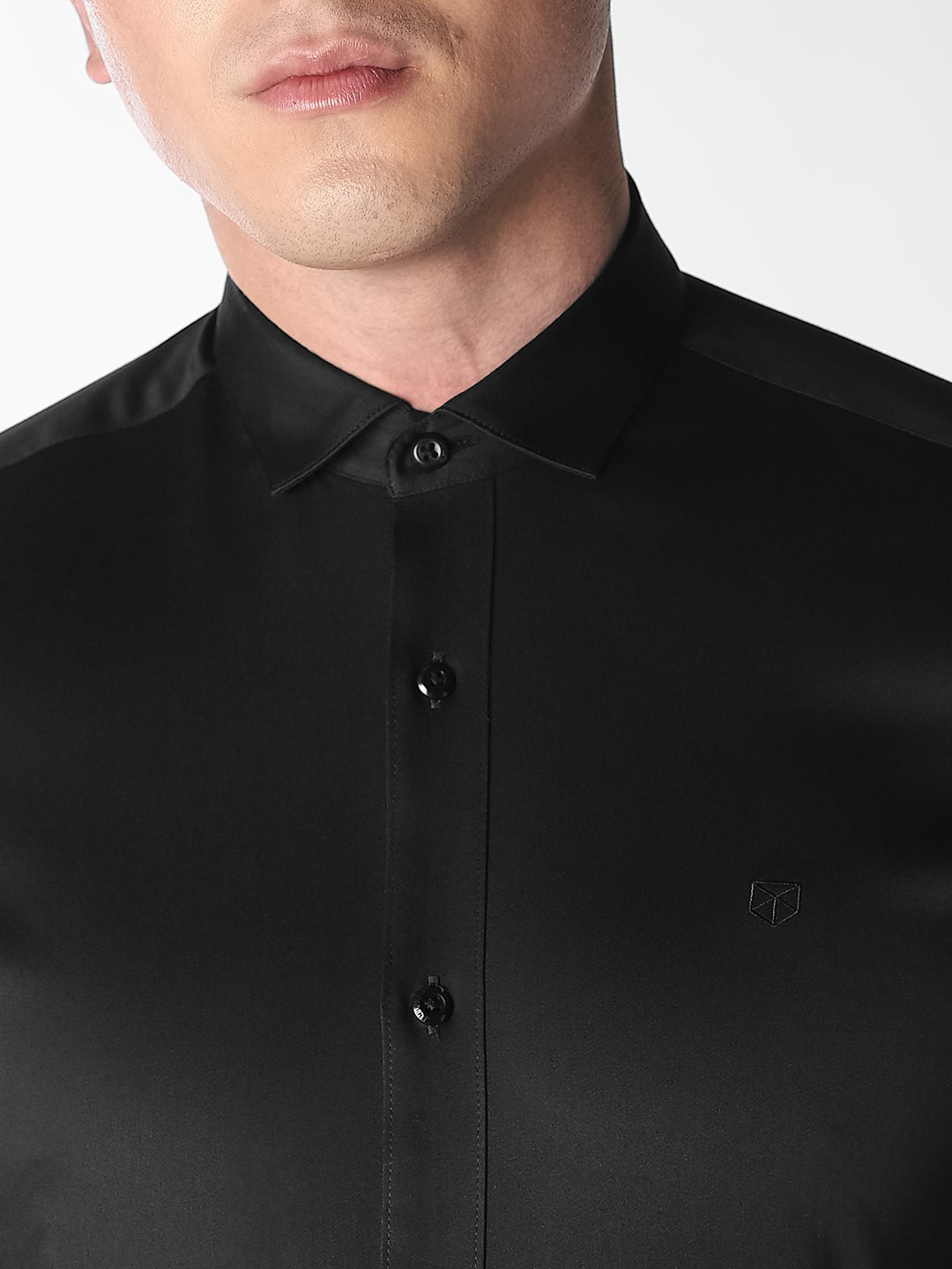 Black Slim Fit Formal Shirt