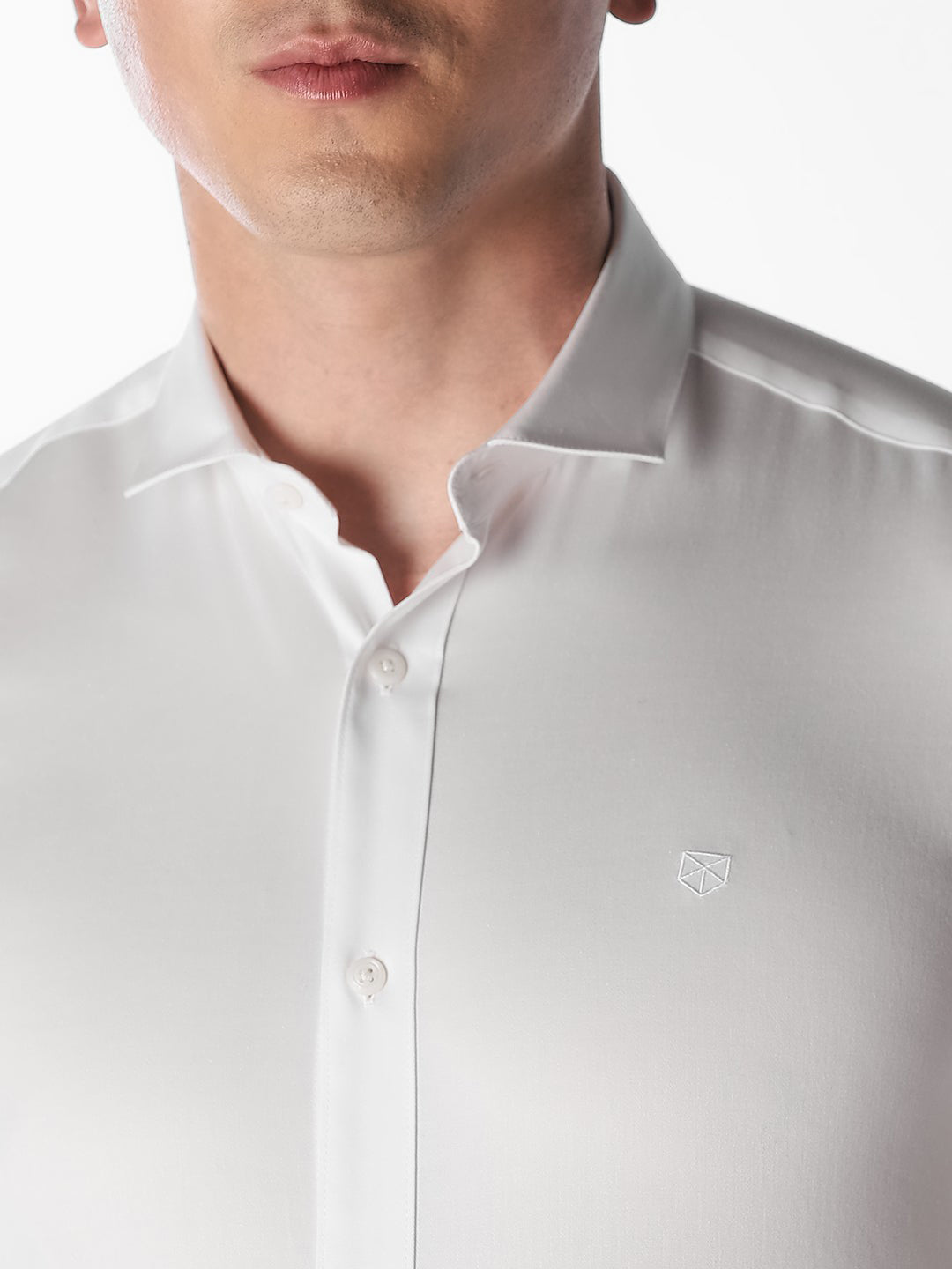 White Slim Fit Formal Shirt