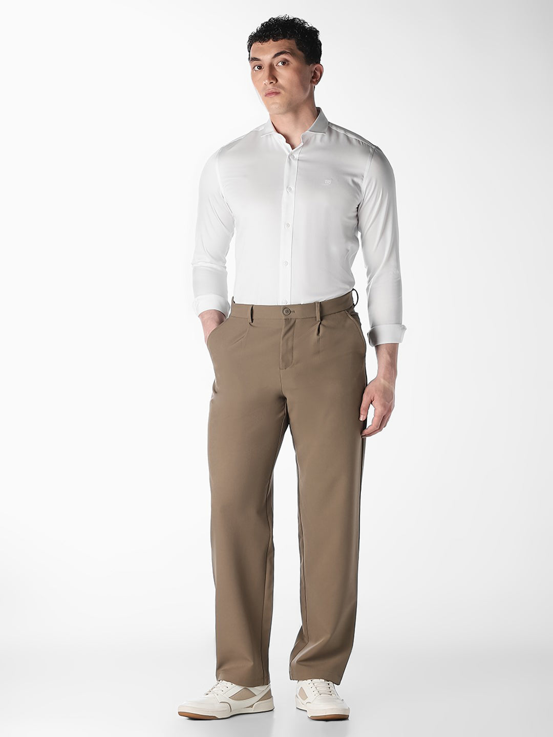 White Slim Fit Formal Shirt