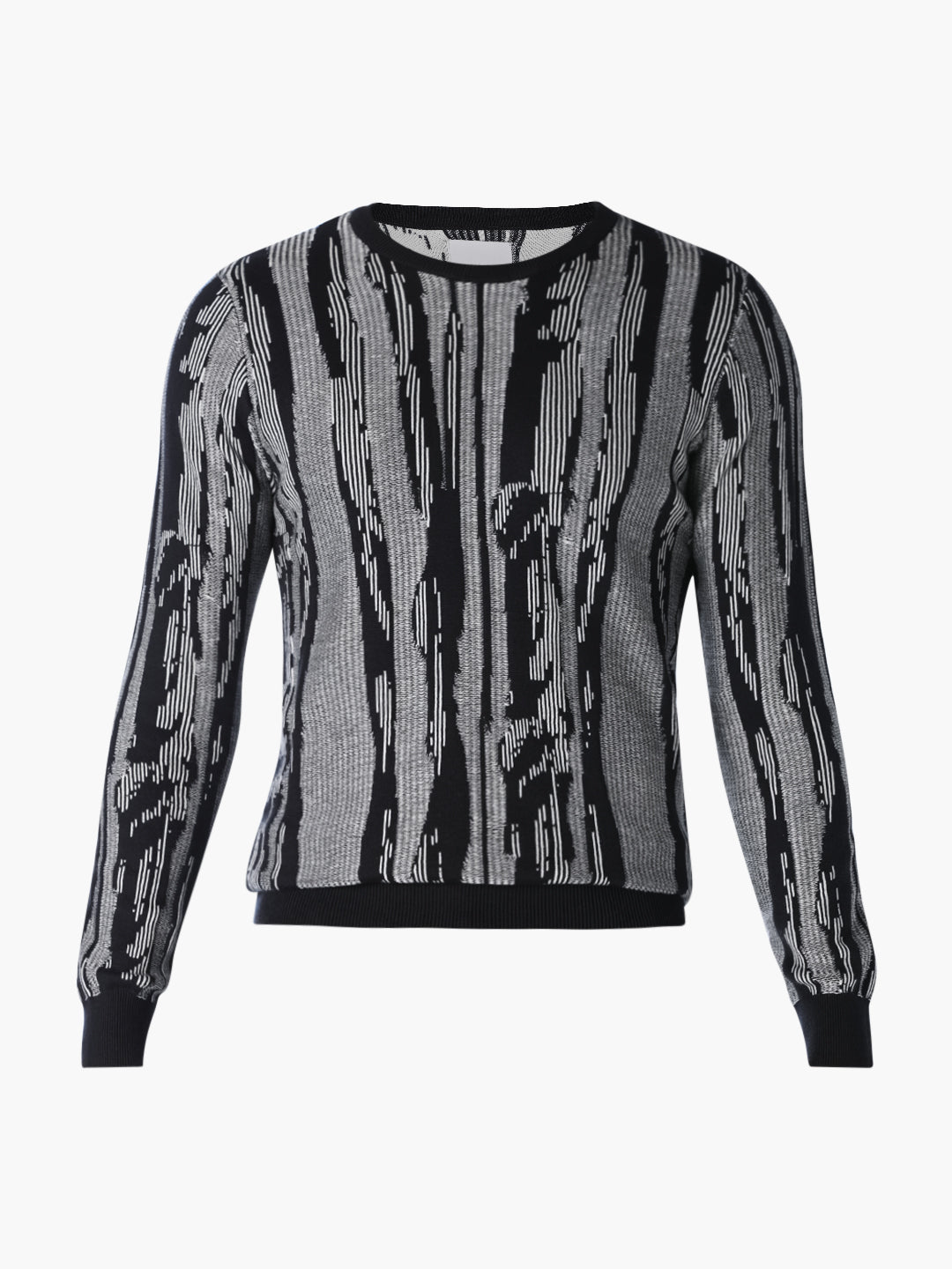 Black Printed Sweater