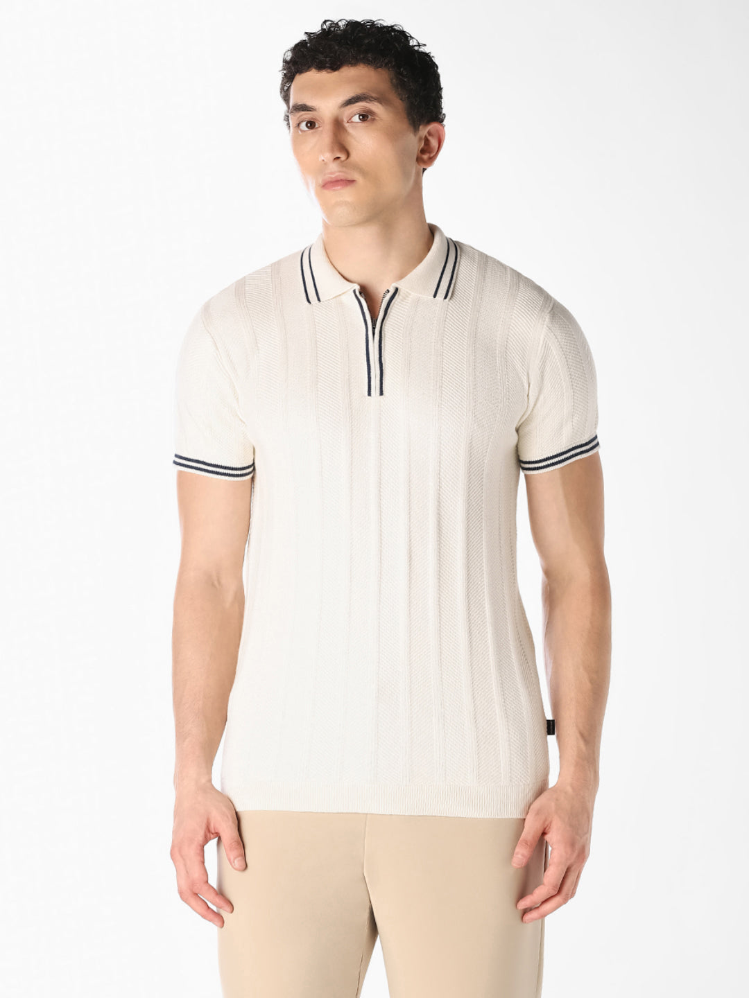 Knitted Cotton Polo
