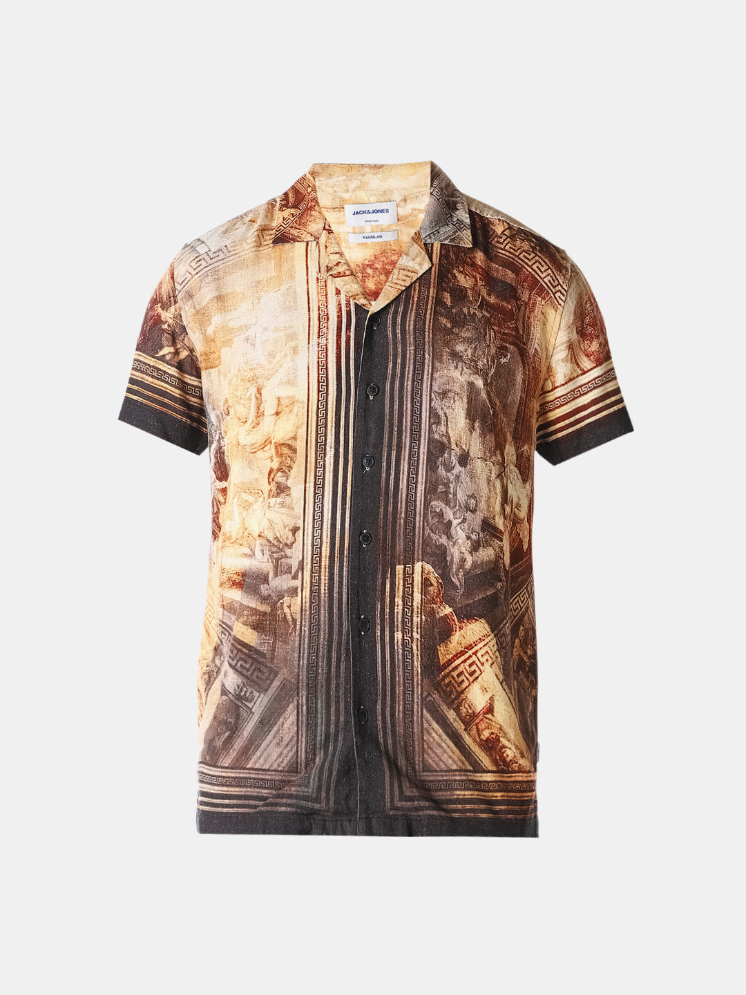 Brown Printed Resort Shirt