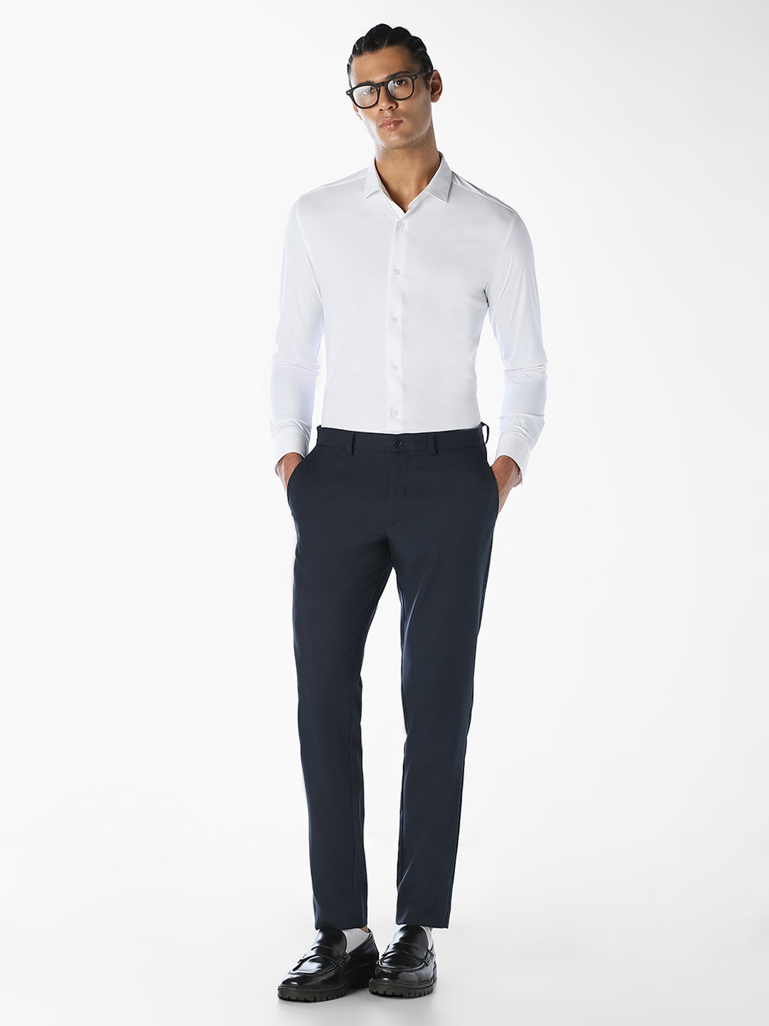 White Formal Regular Fit Shirt