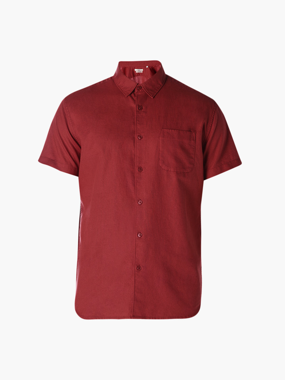 Dark Red Short Sleeves Shirt
