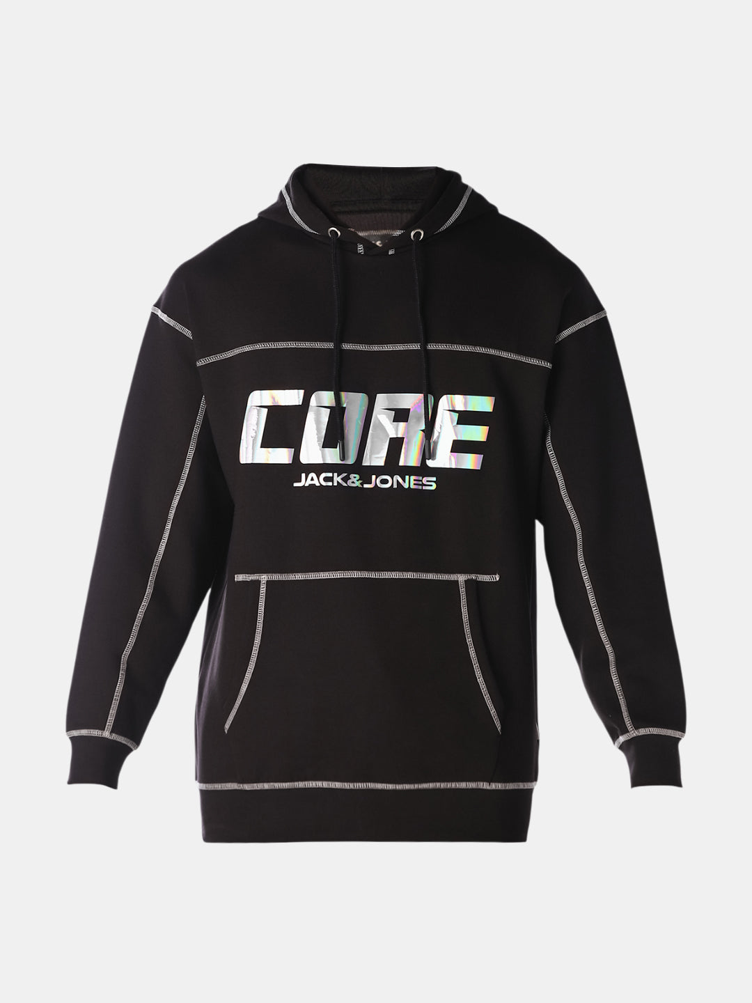 Drop Shoulder Printed Hoodie