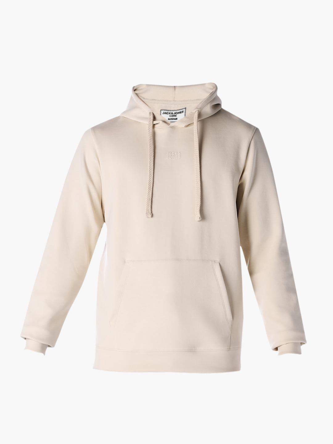 White Solid Regular Fit Pullover