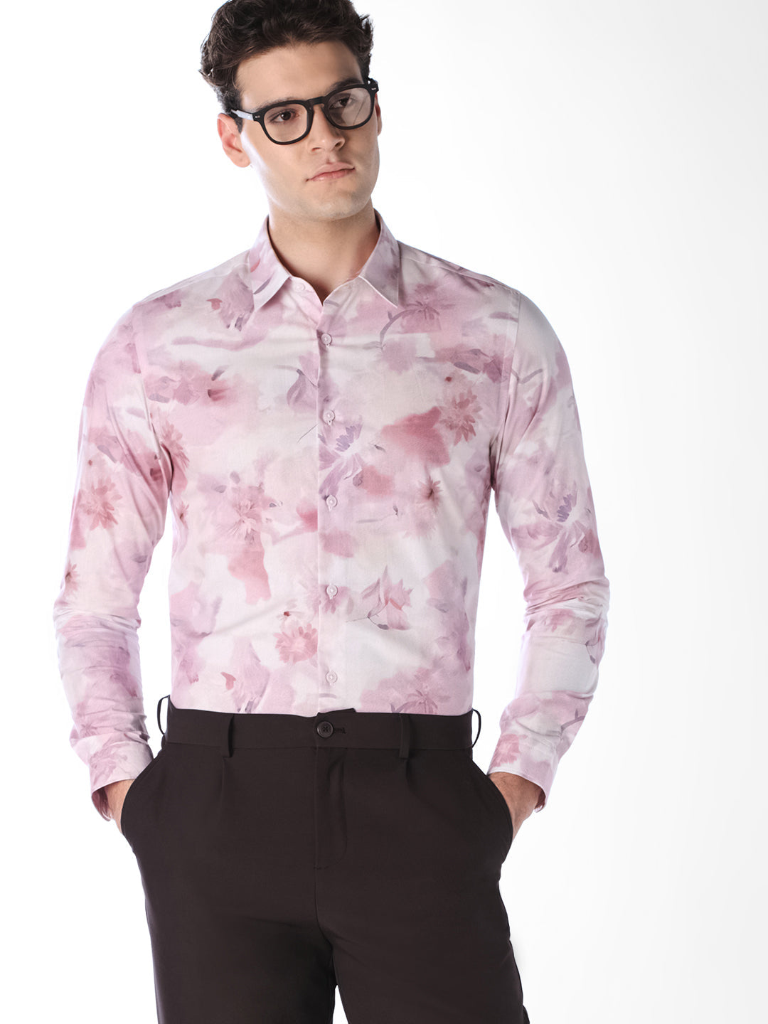 Floral Print Slim Fit Shirt