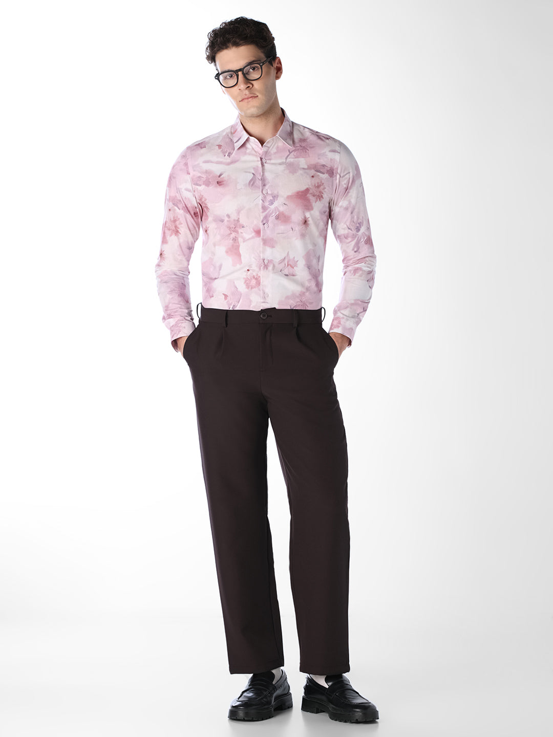 Floral Print Slim Fit Shirt