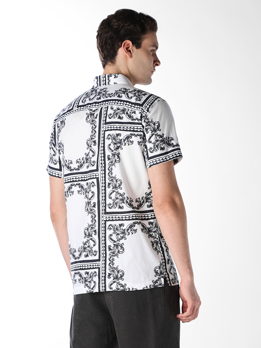 White Printed Shirt
